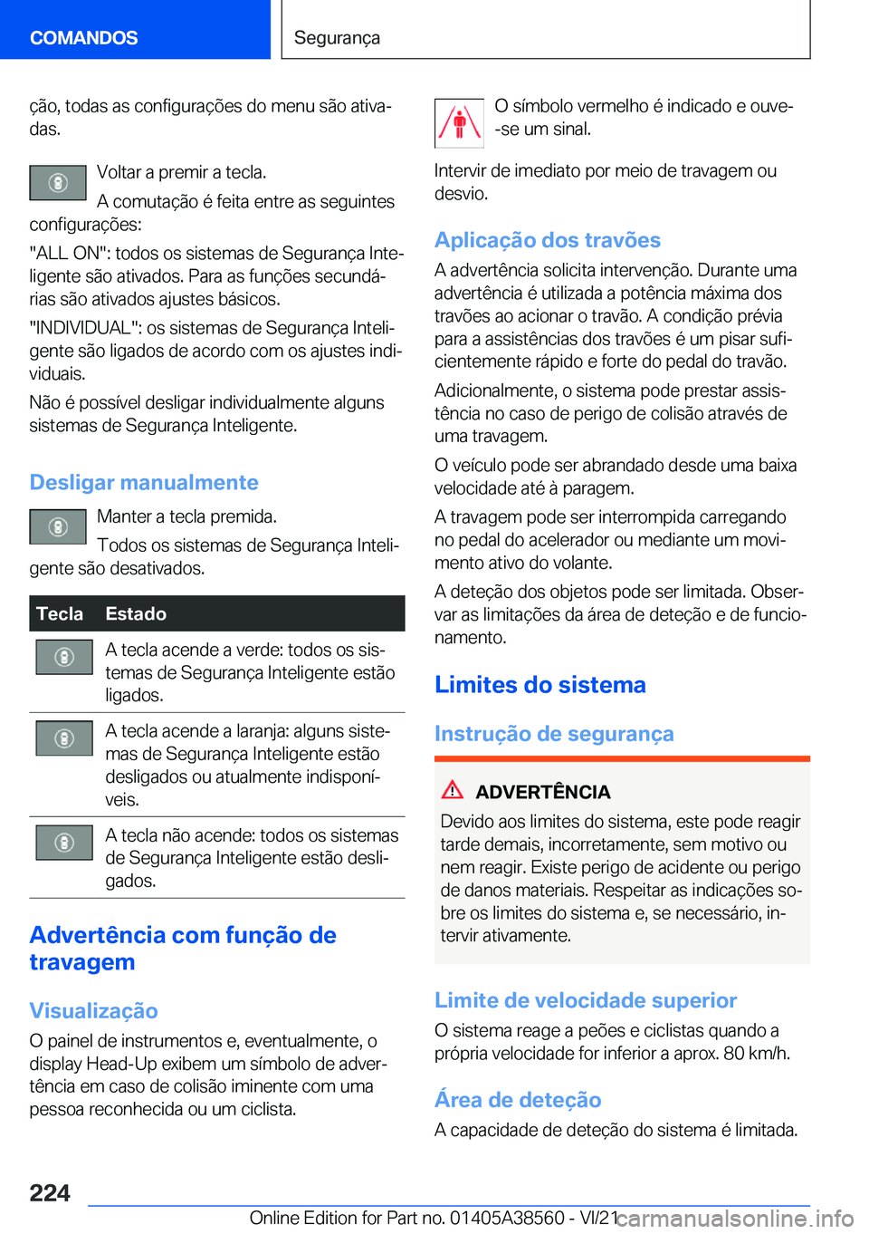 BMW X6 2022  Manual do condutor (in Portuguese) �