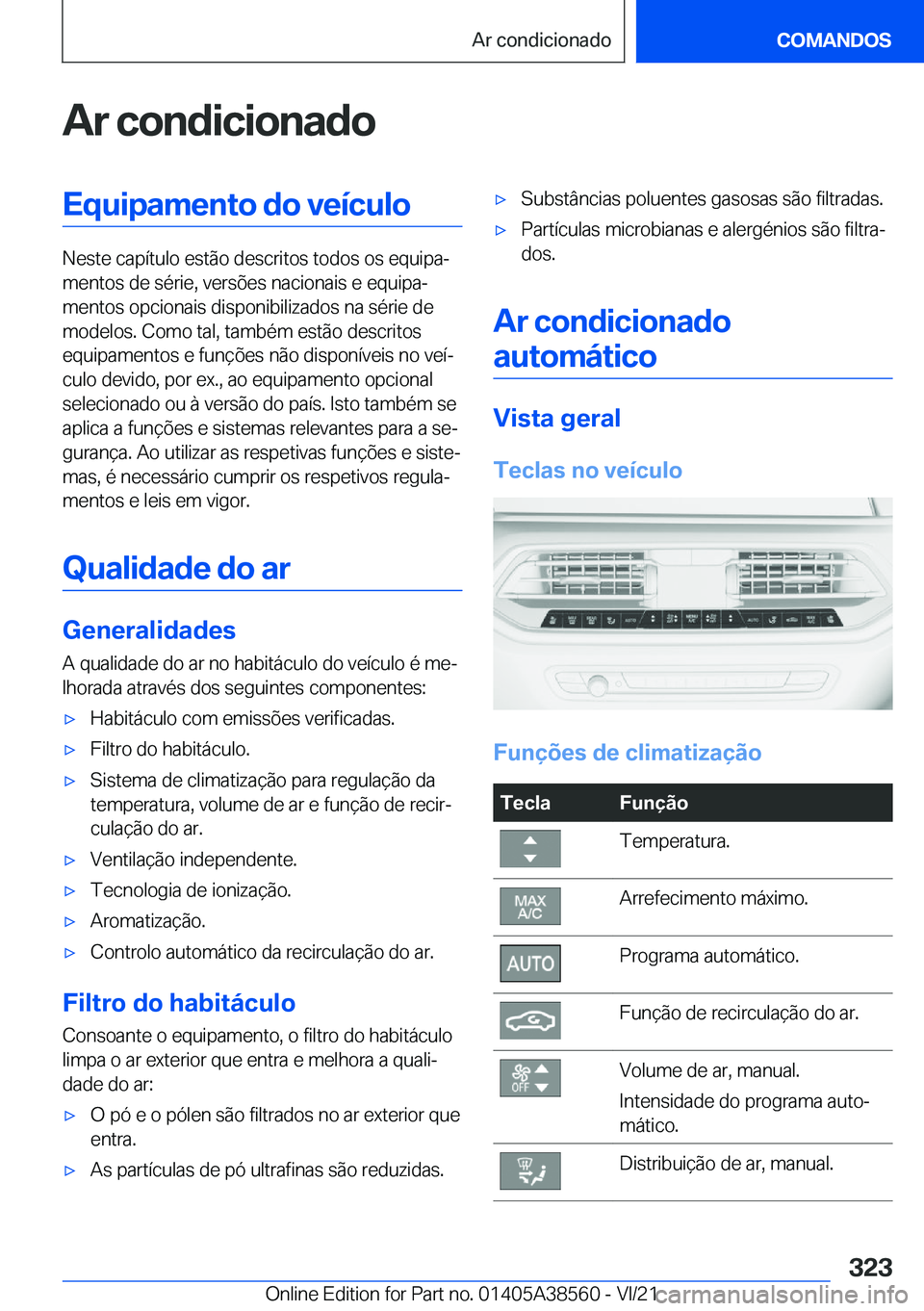 BMW X6 2022  Manual do condutor (in Portuguese) �A�r��c�o�n�d�i�c�i�o�n�a�d�o�E�q�u�i�p�a�m�e�n�t�o��d�o��v�e�