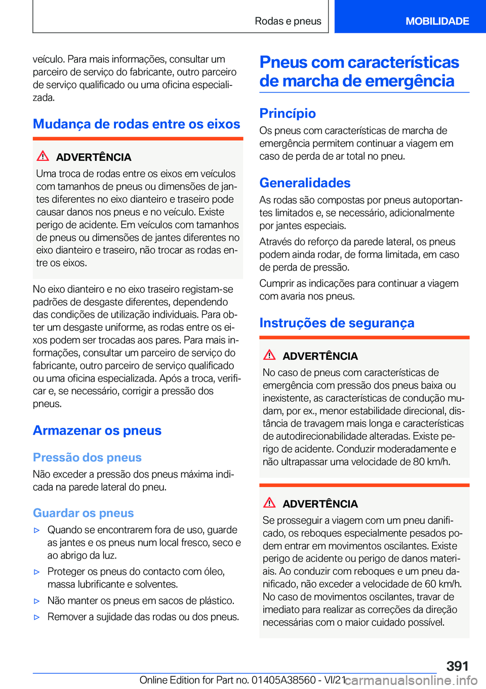 BMW X6 2022  Manual do condutor (in Portuguese) �v�e�