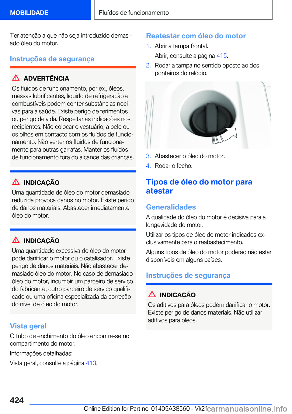BMW X6 2022  Manual do condutor (in Portuguese) �T�e�r��a�t�e�n�