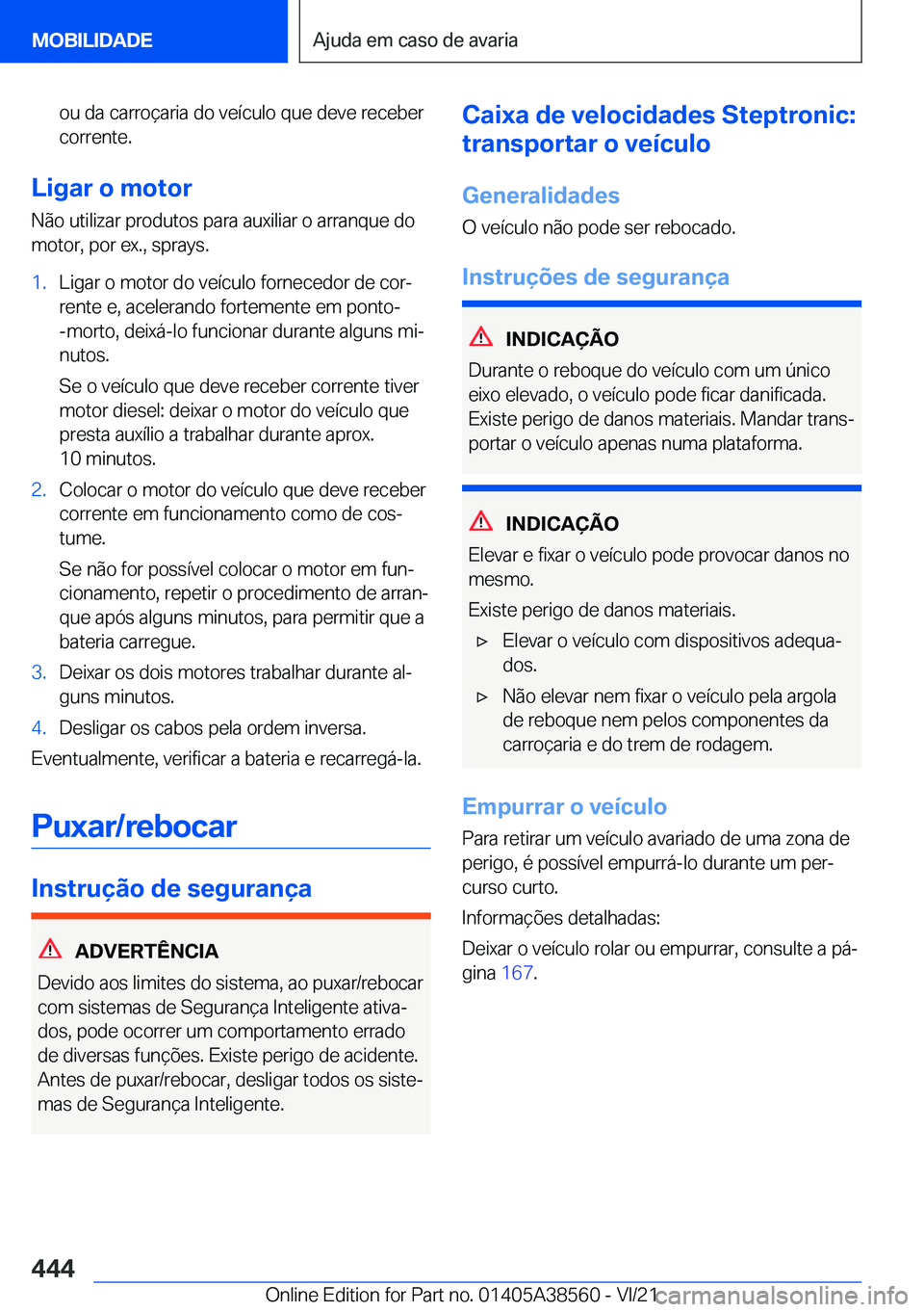 BMW X6 2022  Manual do condutor (in Portuguese) �o�u��d�a��c�a�r�r�o�