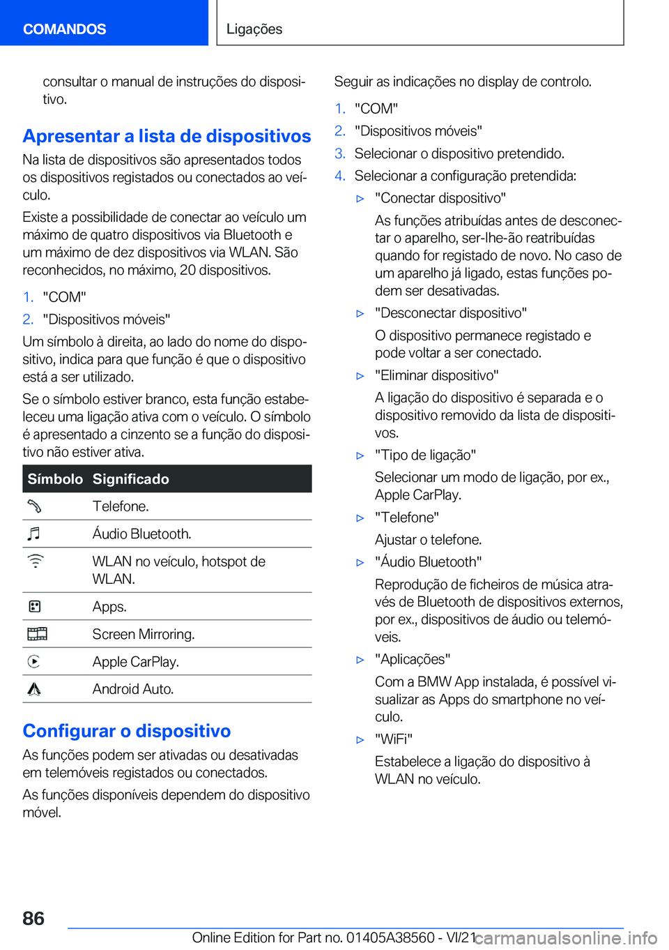 BMW X6 2022  Manual do condutor (in Portuguese) �c�o�n�s�u�l�t�a�r��o��m�a�n�u�a�l��d�e��i�n�s�t�r�u�