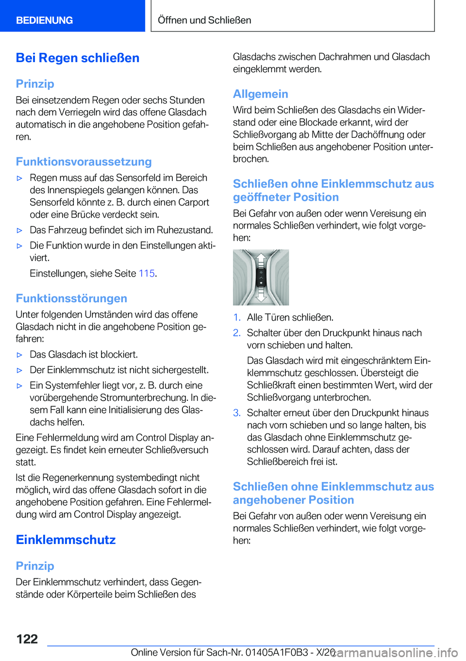 BMW X6 2021  Betriebsanleitungen (in German) �B�e�i��R�e�g�e�n��s�c�h�l�i�e�