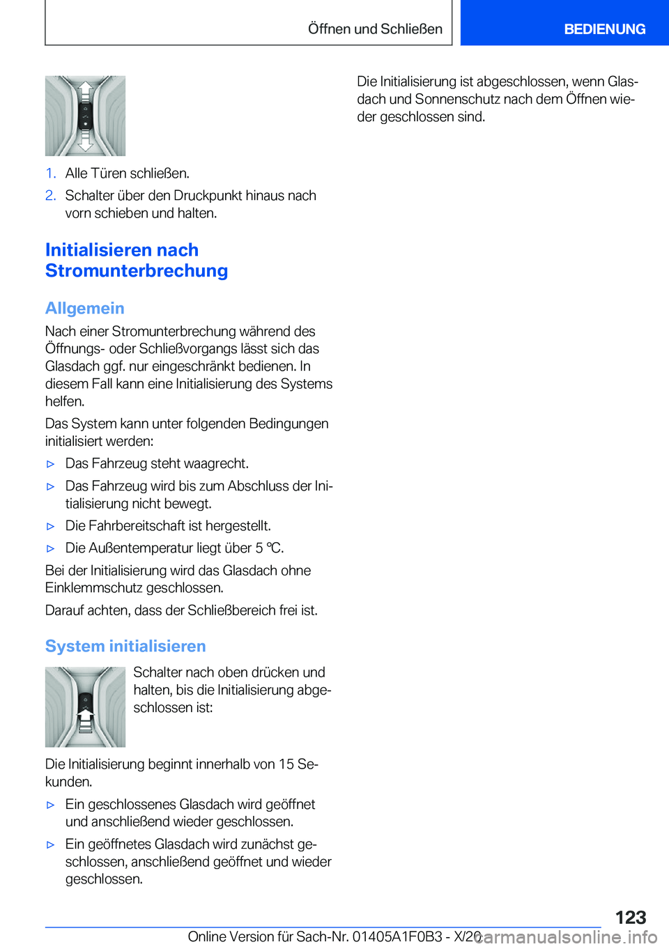 BMW X6 2021  Betriebsanleitungen (in German) �1�.�A�l�l�e��T�