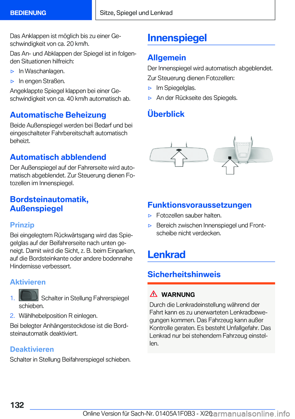 BMW X6 2021  Betriebsanleitungen (in German) �D�a�s��A�n�k�l�a�p�p�e�n��i�s�t��m�