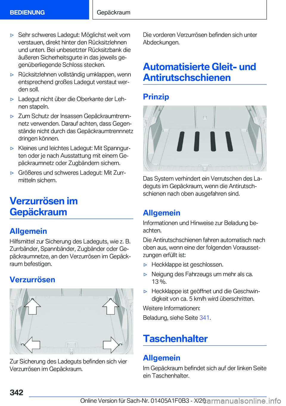BMW X6 2021  Betriebsanleitungen (in German) x�S�e�h�r��s�c�h�w�e�r�e�s��L�a�d�e�g�u�t�:��M�