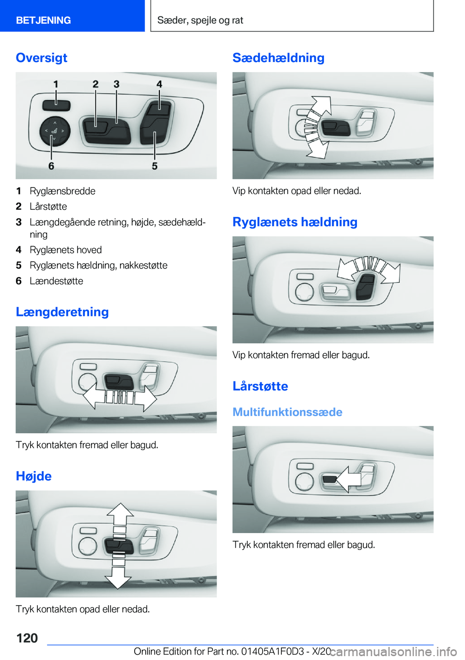 BMW X6 2021  InstruktionsbØger (in Danish) �O�v�e�r�s�i�g�t�1�R�y�g�l�æ�n�s�b�r�e�d�d�e�2�L�å�r�s�t�