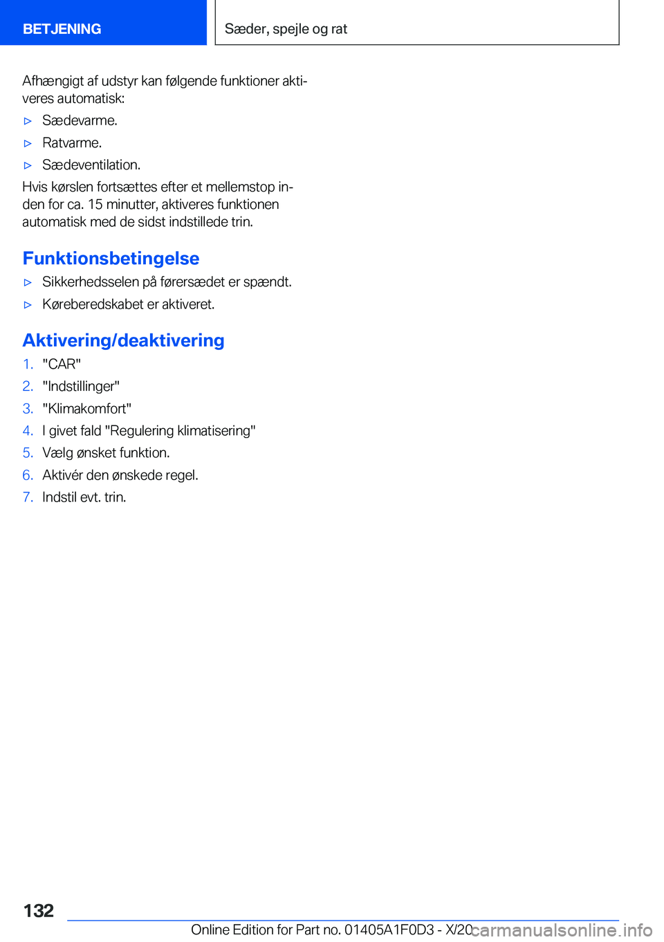 BMW X6 2021  InstruktionsbØger (in Danish) �A�f�h�æ�n�g�i�g�t��a�f��u�d�s�t�y�r��k�a�n��f�