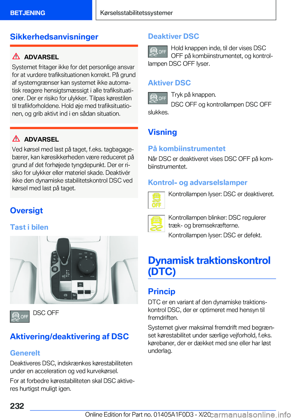 BMW X6 2021  InstruktionsbØger (in Danish) �S�i�k�k�e�r�h�e�d�s�a�n�v�i�s�n�i�n�g�e�r
�A�D�V�A�R�S�E�L
�S�y�s�t�e�m�e�t��f�r�i�t�a�g�e�r��i�k�k�e��f�o�r��d�e�t��p�e�r�s�o�n�l�i�g�e��a�n�s�v�a�r �f�o�r��a�t��v�u�r�d�e�r�e��t�r�a�f�i�k�