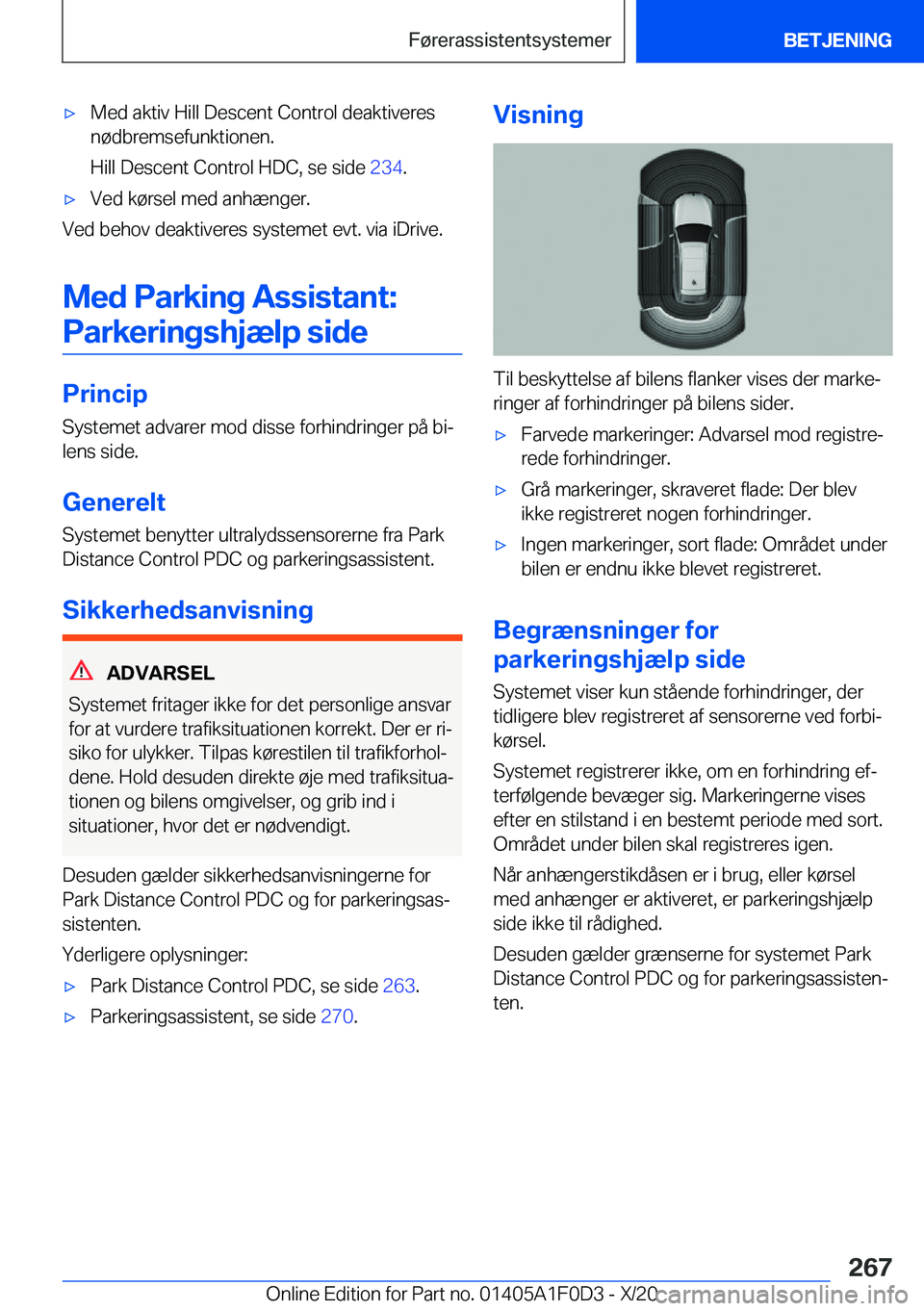 BMW X6 2021  InstruktionsbØger (in Danish) 'x�M�e�d��a�k�t�i�v��H�i�l�l��D�e�s�c�e�n�t��C�o�n�t�r�o�l��d�e�a�k�t�i�v�e�r�e�s
�n�