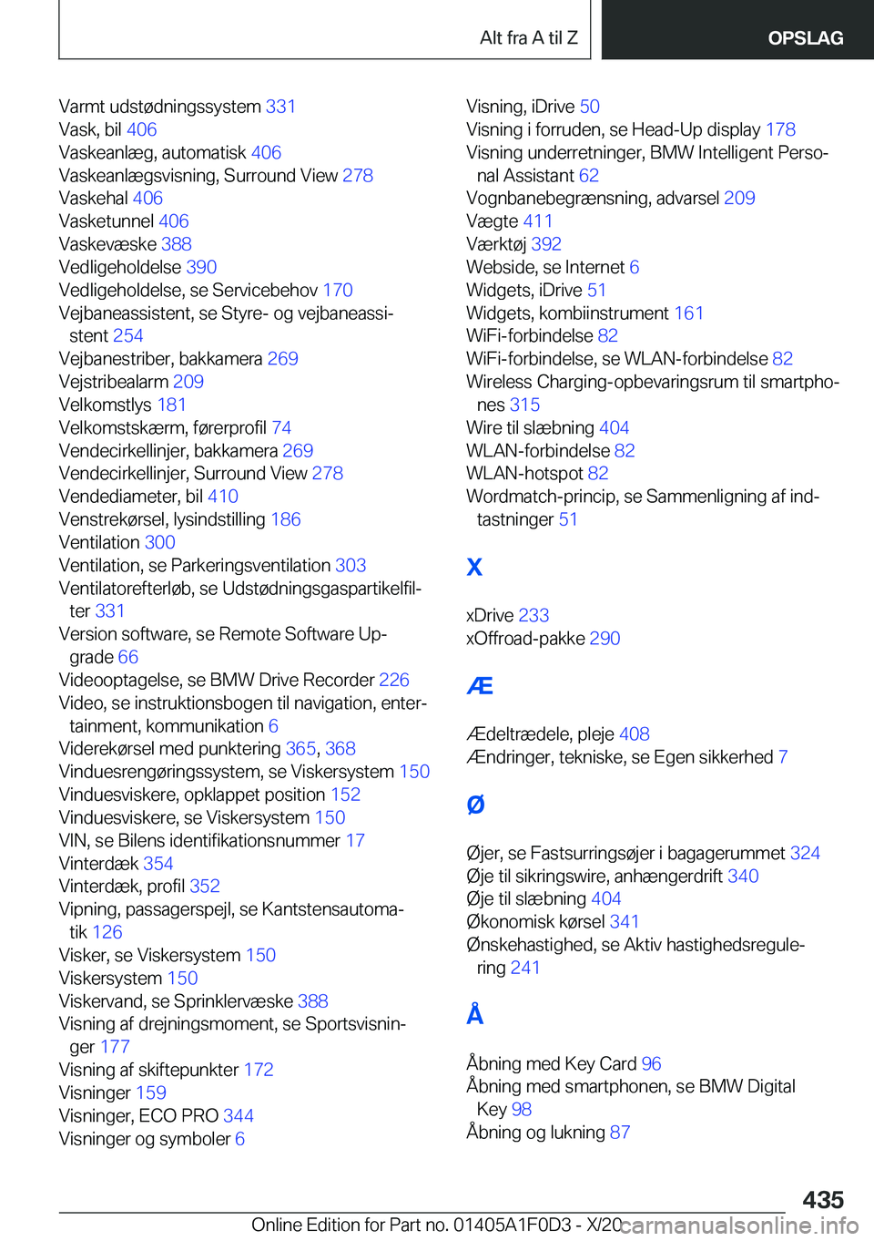 BMW X6 2021  InstruktionsbØger (in Danish) �V�a�r�m�t��u�d�s�t�
