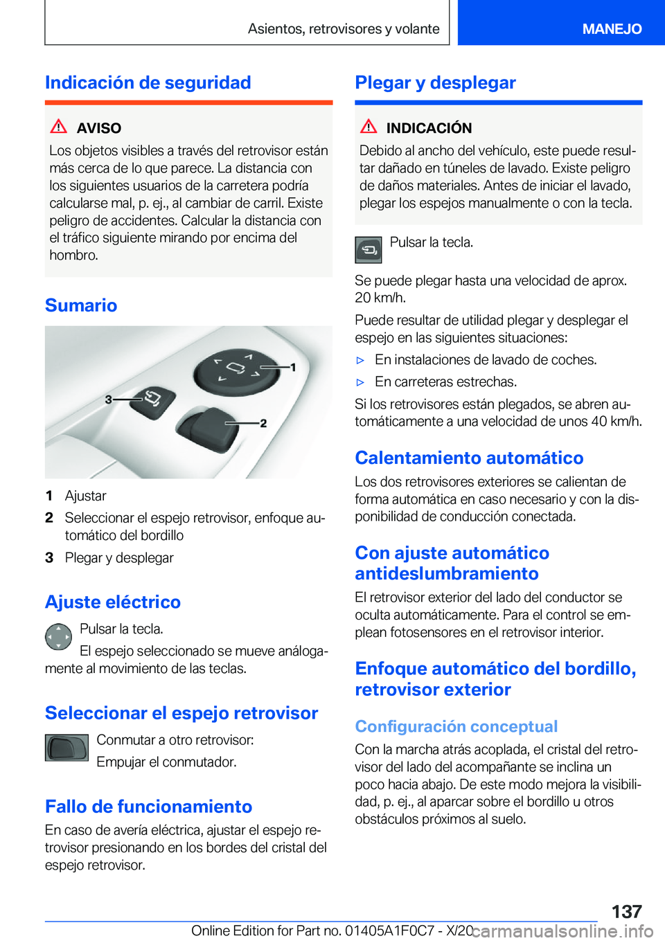 BMW X6 2021  Manuales de Empleo (in Spanish) �I�n�d�i�c�a�c�i�