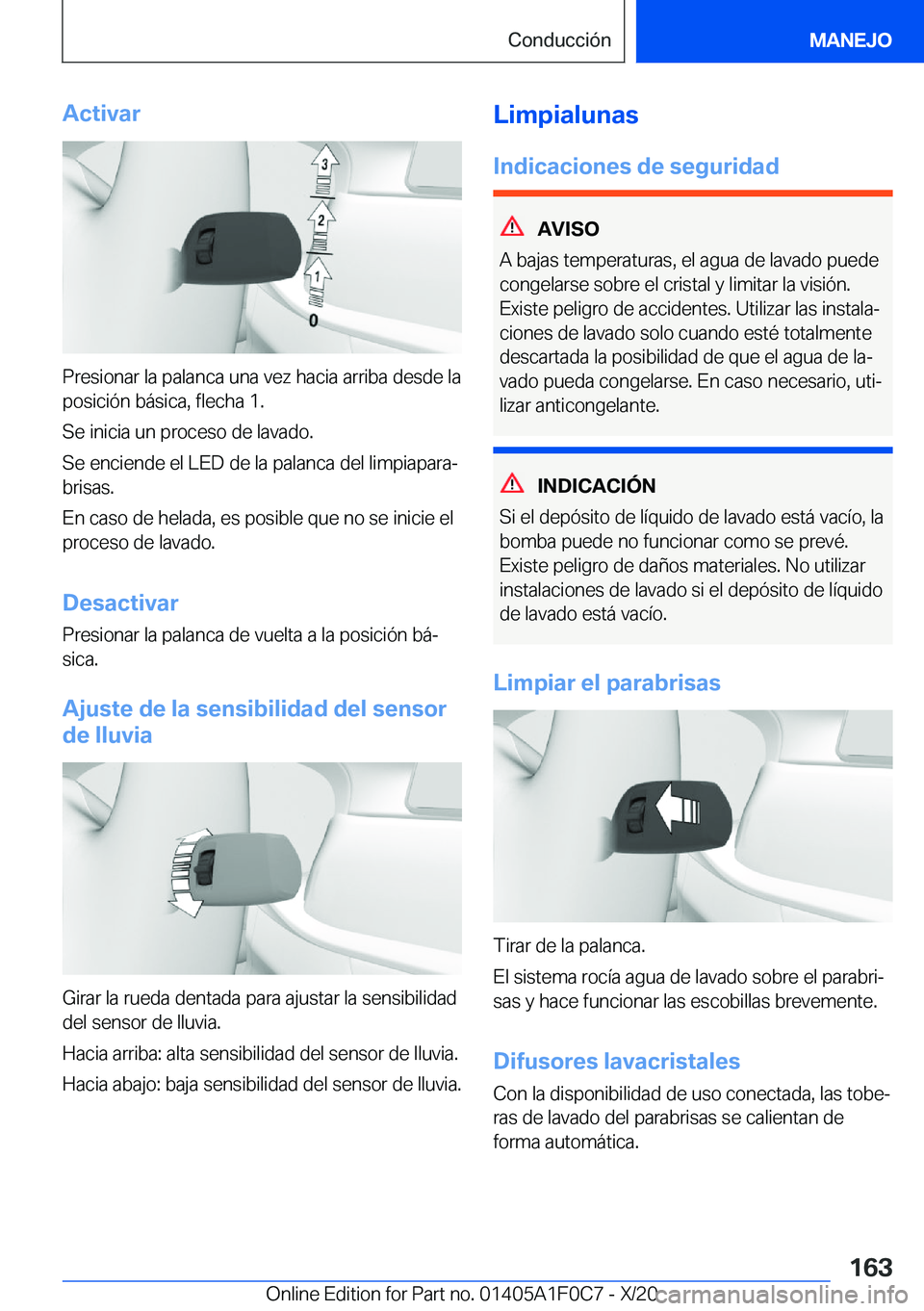 BMW X6 2021  Manuales de Empleo (in Spanish) �A�c�t�i�v�a�r
�P�r�e�s�i�o�n�a�r��l�a��p�a�l�a�n�c�a��u�n�a��v�e�z��h�a�c�i�a��a�r�r�i�b�a��d�e�s�d�e��l�a�p�o�s�i�c�i�
