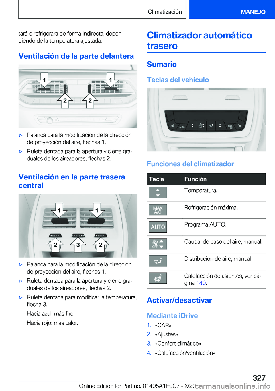 BMW X6 2021  Manuales de Empleo (in Spanish) �t�a�r�