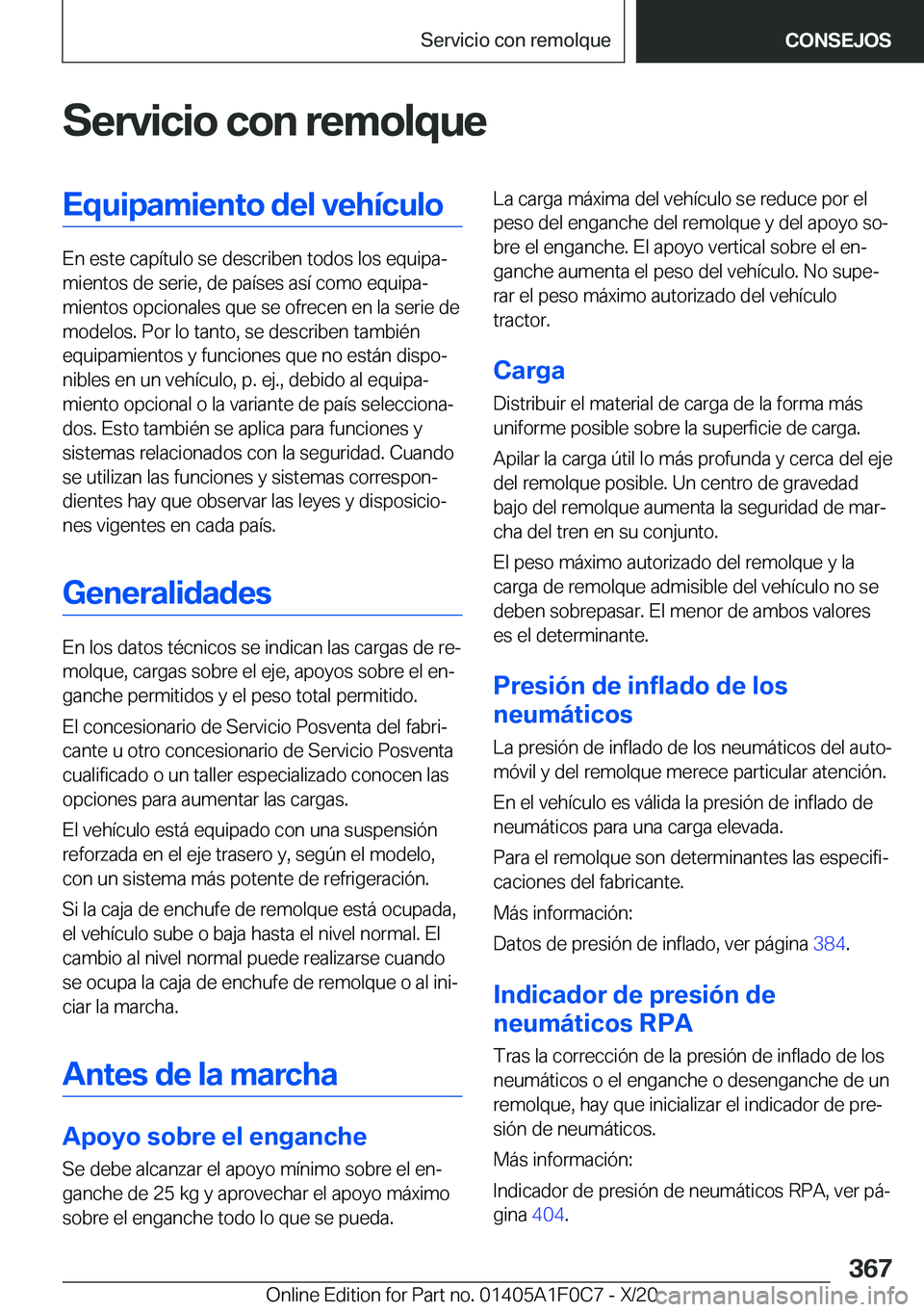 BMW X6 2021  Manuales de Empleo (in Spanish) �S�e�r�v�i�c�i�o��c�o�n��r�e�m�o�l�q�u�e�E�q�u�i�p�a�m�i�e�n�t�o��d�e�l��v�e�h�