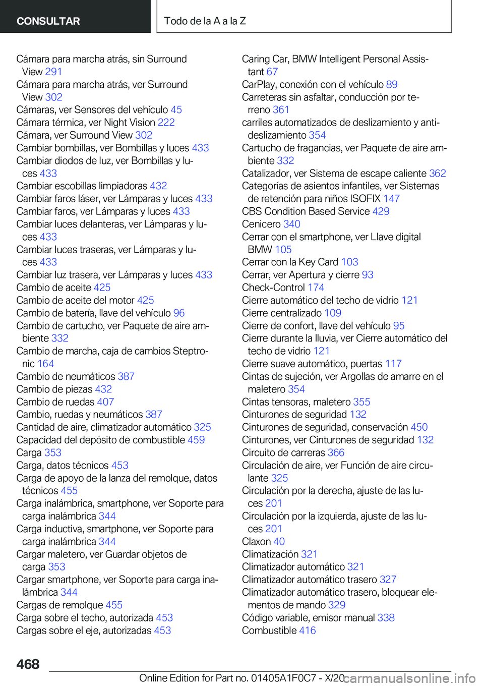BMW X6 2021  Manuales de Empleo (in Spanish) �C�