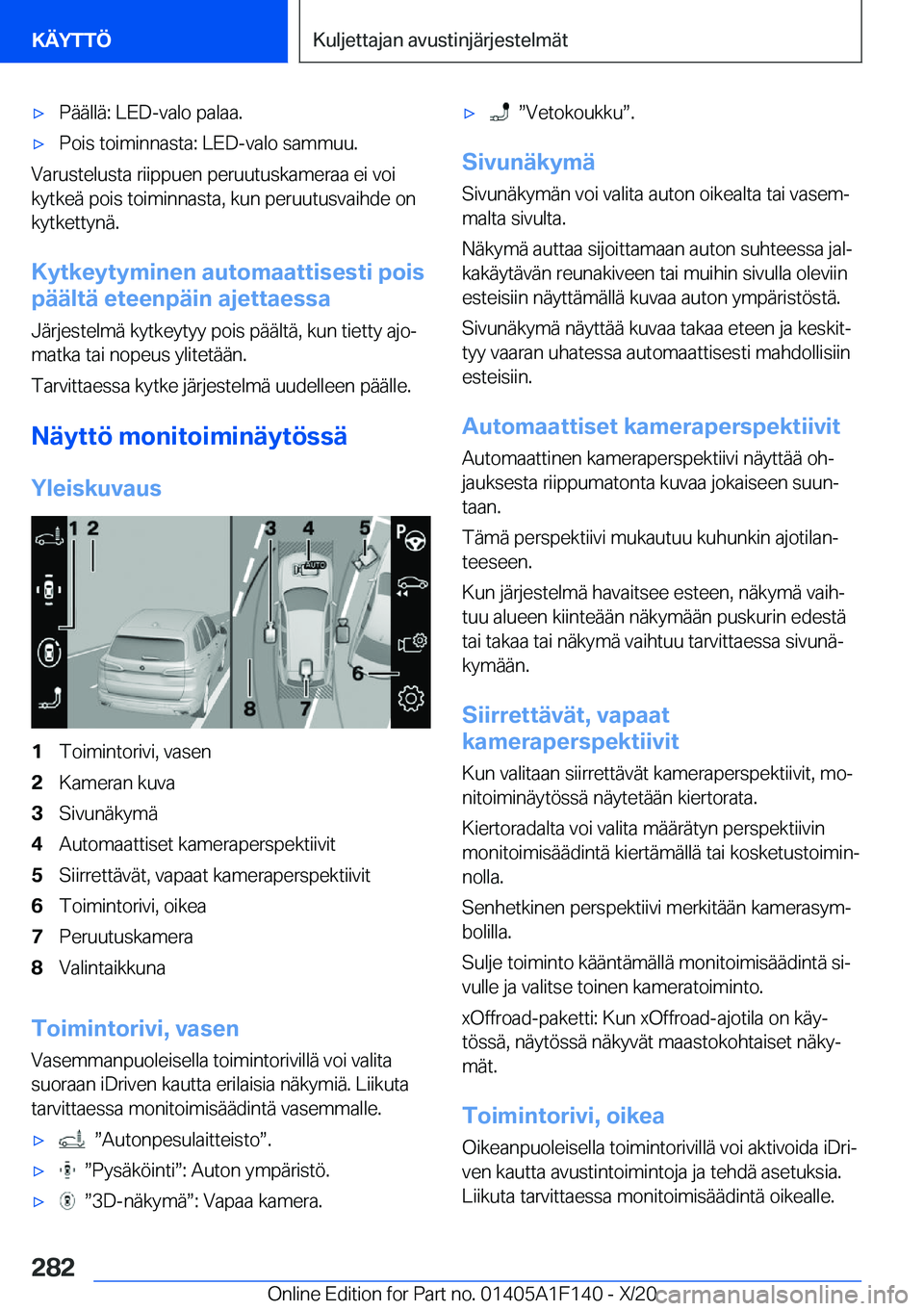 BMW X6 2021  Omistajan Käsikirja (in Finnish) 'x�P�