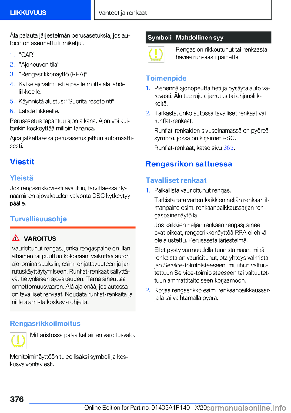 BMW X6 2021  Omistajan Käsikirja (in Finnish) �