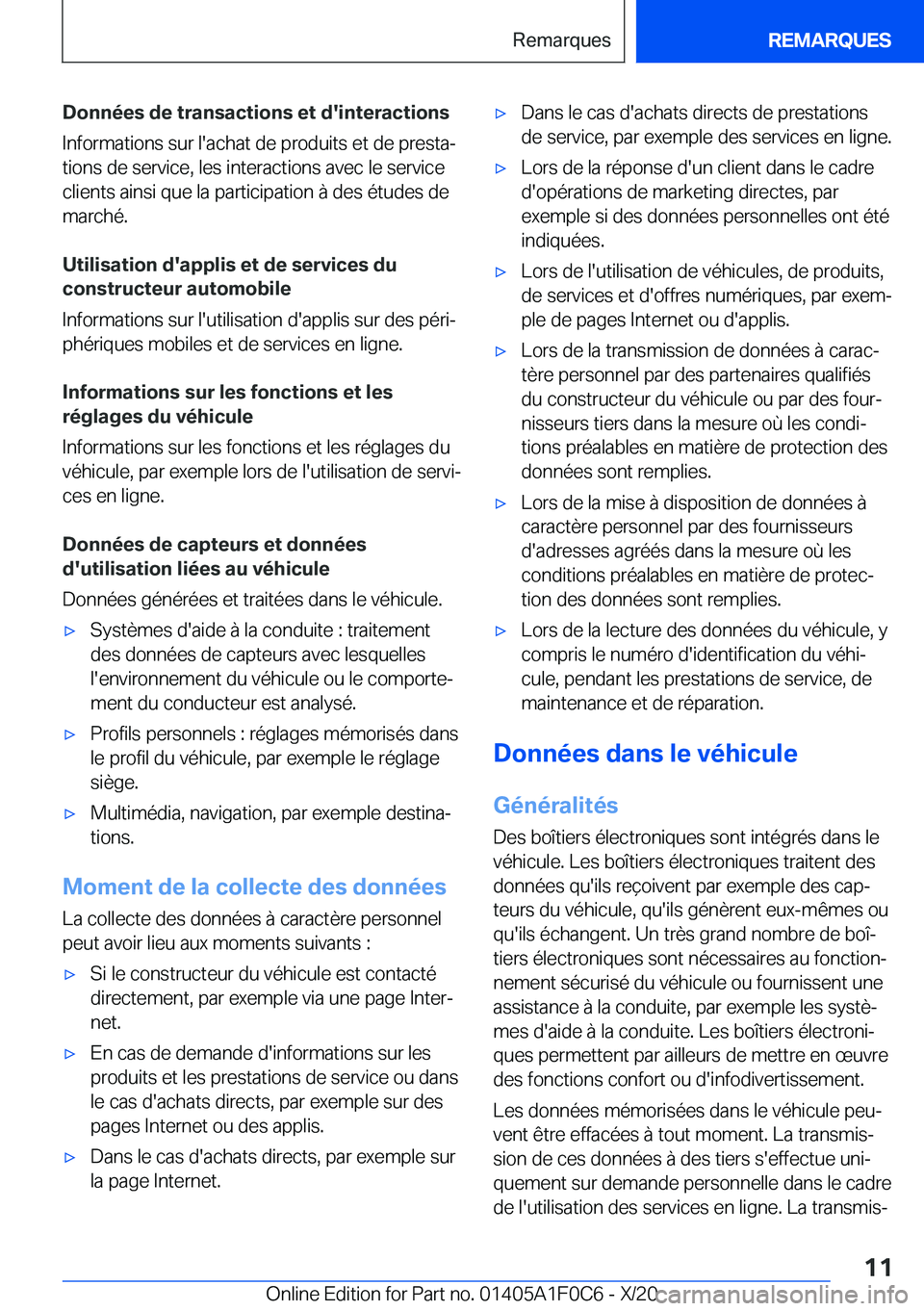 BMW X6 2021  Notices Demploi (in French) �D�o�n�n�é�e�s��d�e��t�r�a�n�s�a�c�t�i�o�n�s��e�t��d�'�i�n�t�e�r�a�c�t�i�o�n�s�I�n�f�o�r�m�a�t�i�o�n�s��s�u�r��l�'�a�c�h�a�t��d�e��p�r�o�d�u�i�t�s��e�t��d�e��p�r�e�s�t�aj
�t�i�o�n