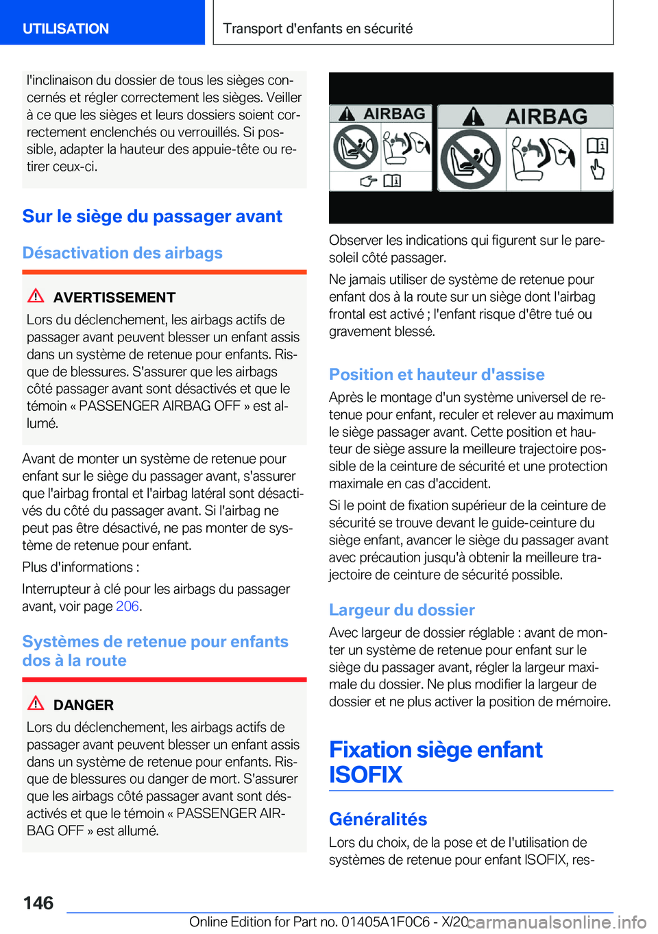 BMW X6 2021  Notices Demploi (in French) �l�'�i�n�c�l�i�n�a�i�s�o�n��d�u��d�o�s�s�i�e�r��d�e��t�o�u�s��l�e�s��s�i�è�g�e�s��c�o�nj�c�e�r�n�é�s��e�t��r�é�g�l�e�r��c�o�r�r�e�c�t�e�m�e�n�t��l�e�s��s�i�è�g�e�s�.��V�e�i�l�l�e