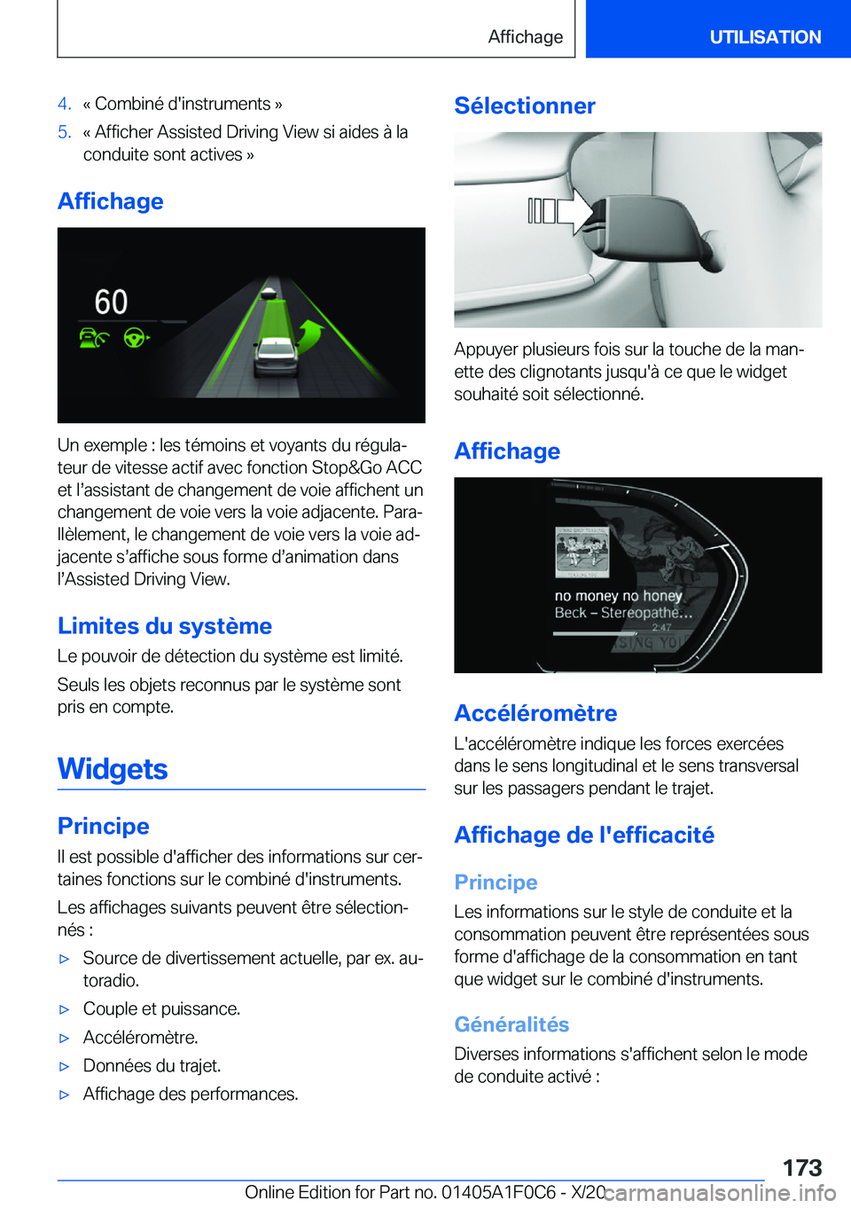 BMW X6 2021  Notices Demploi (in French) �4�.�k��C�o�m�b�i�n�é��d�'�i�n�s�t�r�u�m�e�n�t�s��{�5�.�k��A�f�f�i�c�h�e�r��A�s�s�i�s�t�e�d��D�r�i�v�i�n�g��V�i�e�w��s�i��a�i�d�e�s��