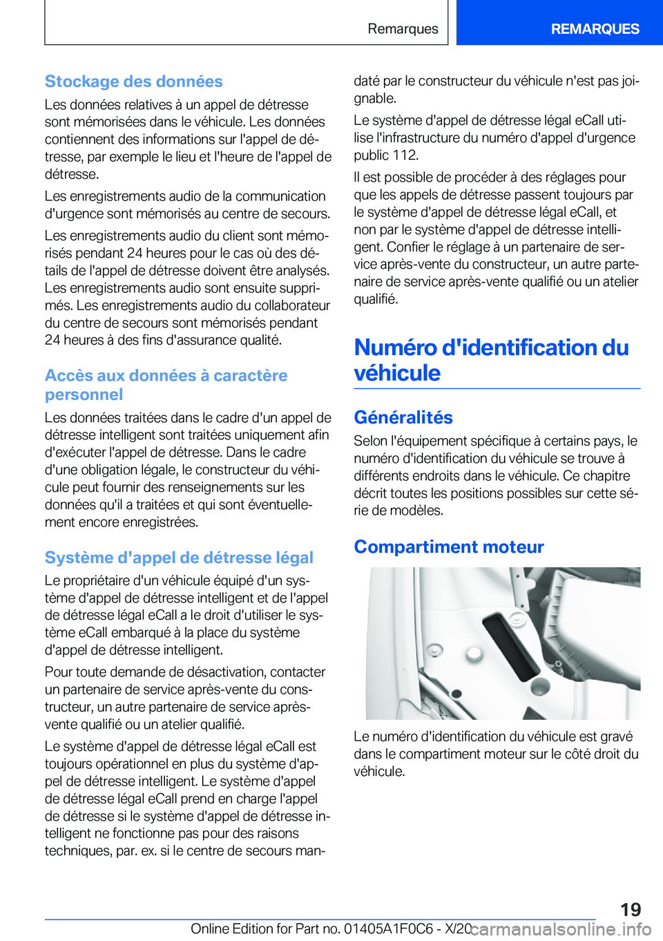 BMW X6 2021  Notices Demploi (in French) �S�t�o�c�k�a�g�e��d�e�s��d�o�n�n�é�e�s
�L�e�s��d�o�n�n�é�e�s��r�e�l�a�t�i�v�e�s��