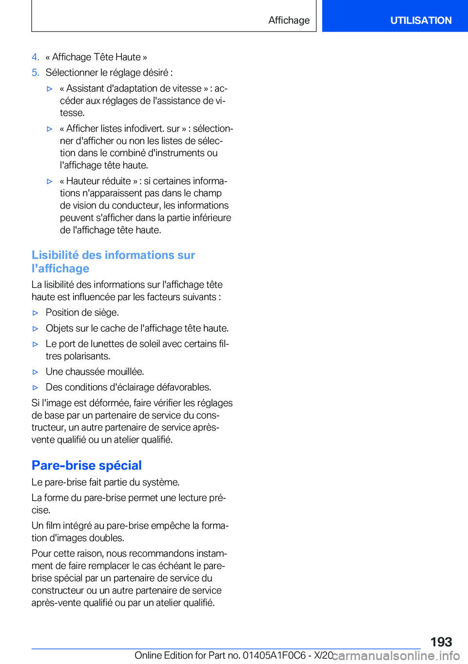 BMW X6 2021  Notices Demploi (in French) �4�.�k��A�f�f�i�c�h�a�g�e��T�ê�t�e��H�a�u�t�e��{�5�.�S�é�l�e�c�t�i�o�n�n�e�r��l�e��r�é�g�l�a�g�e��d�é�s�i�r�é��:'x�k��A�s�s�i�s�t�a�n�t��d�'�a�d�a�p�t�a�t�i�o�n��d�e��v�i�t�e�