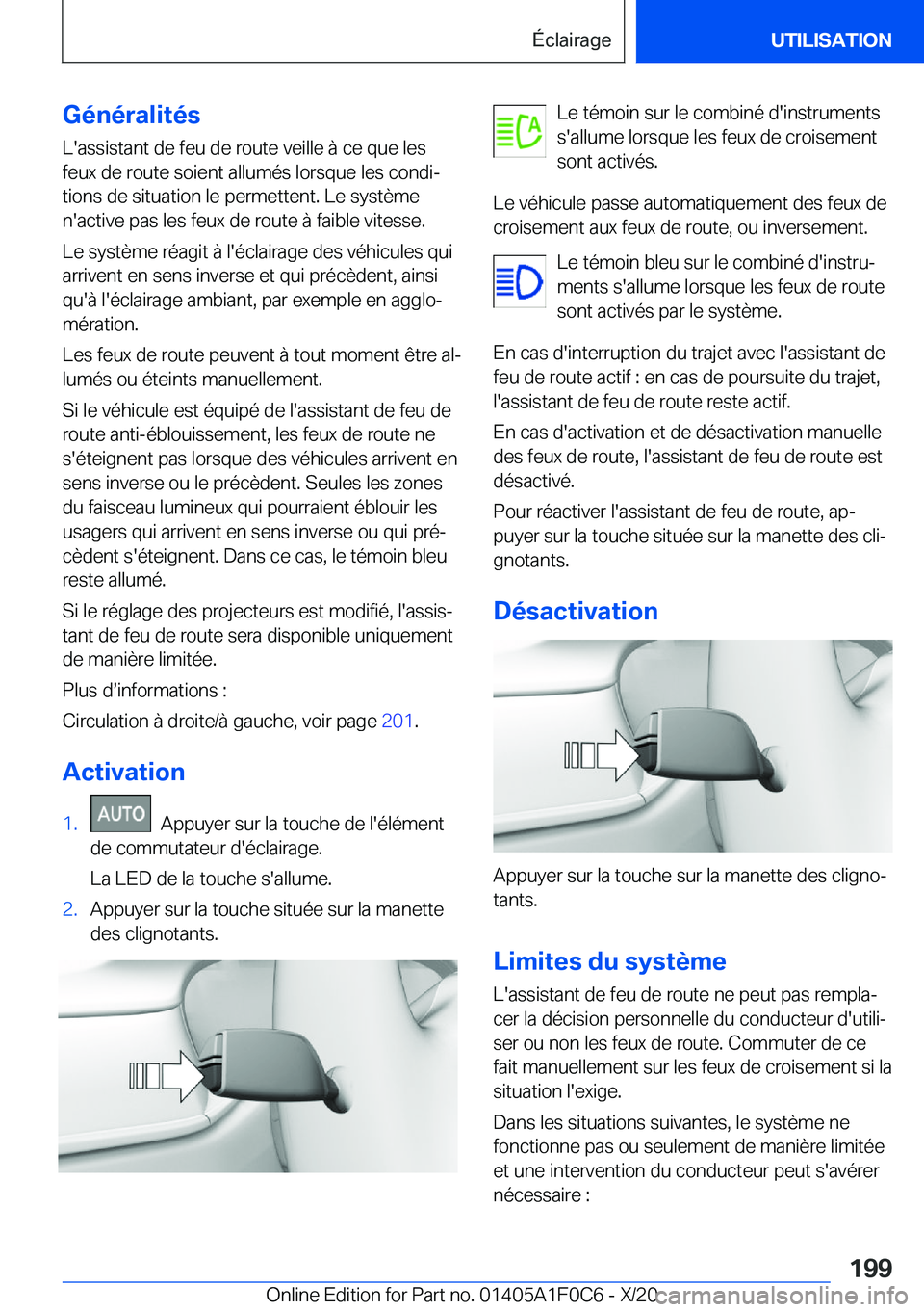 BMW X6 2021  Notices Demploi (in French) �G�é�n�é�r�a�l�i�t�é�s�L�'�a�s�s�i�s�t�a�n�t��d�e��f�e�u��d�e��r�o�u�t�e��v�e�i�l�l�e��