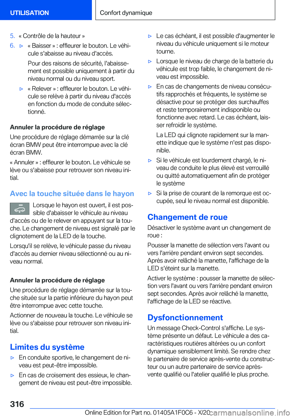 BMW X6 2021  Notices Demploi (in French) �5�.�k��C�o�n�t�r�