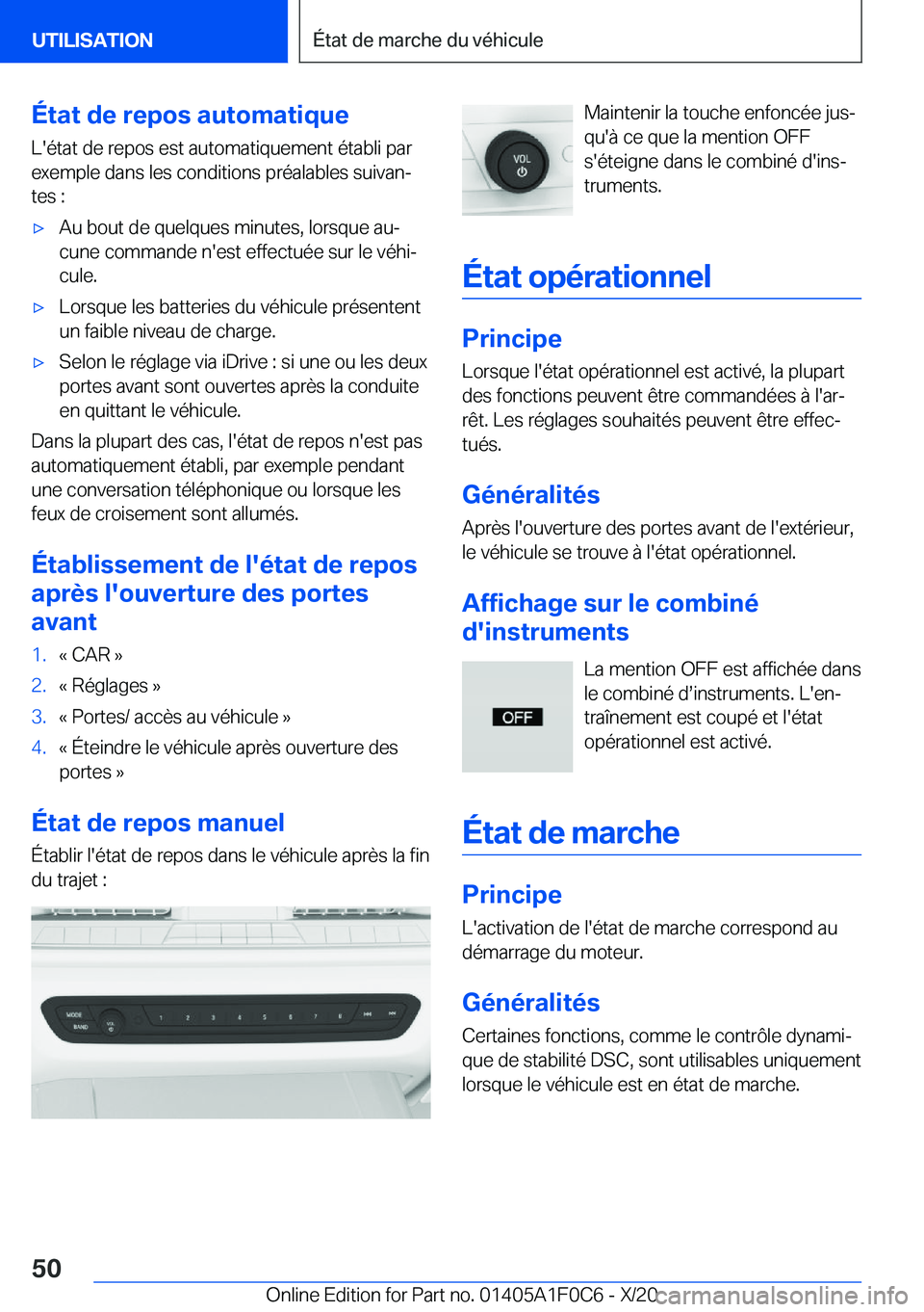 BMW X6 2021  Notices Demploi (in French) �