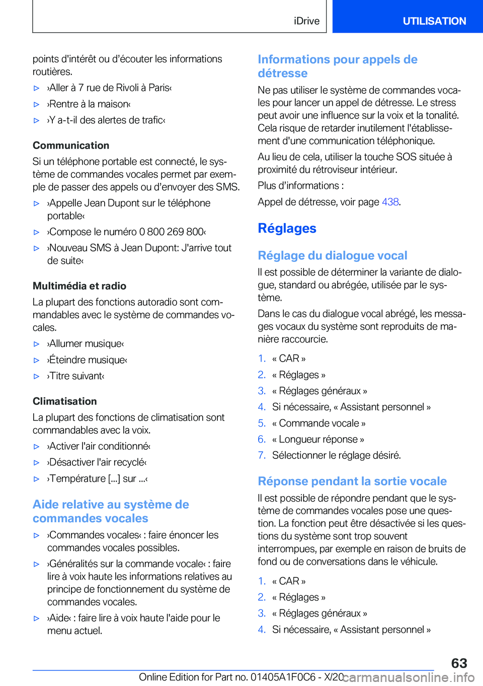 BMW X6 2021  Notices Demploi (in French) �p�o�i�n�t�s��d�'�i�n�t�é�r�ê�t��o�u��ds�é�c�o�u�t�e�r��l�e�s��i�n�f�o�r�m�a�t�i�o�n�s�r�o�u�t�i�è�r�e�s�.'x