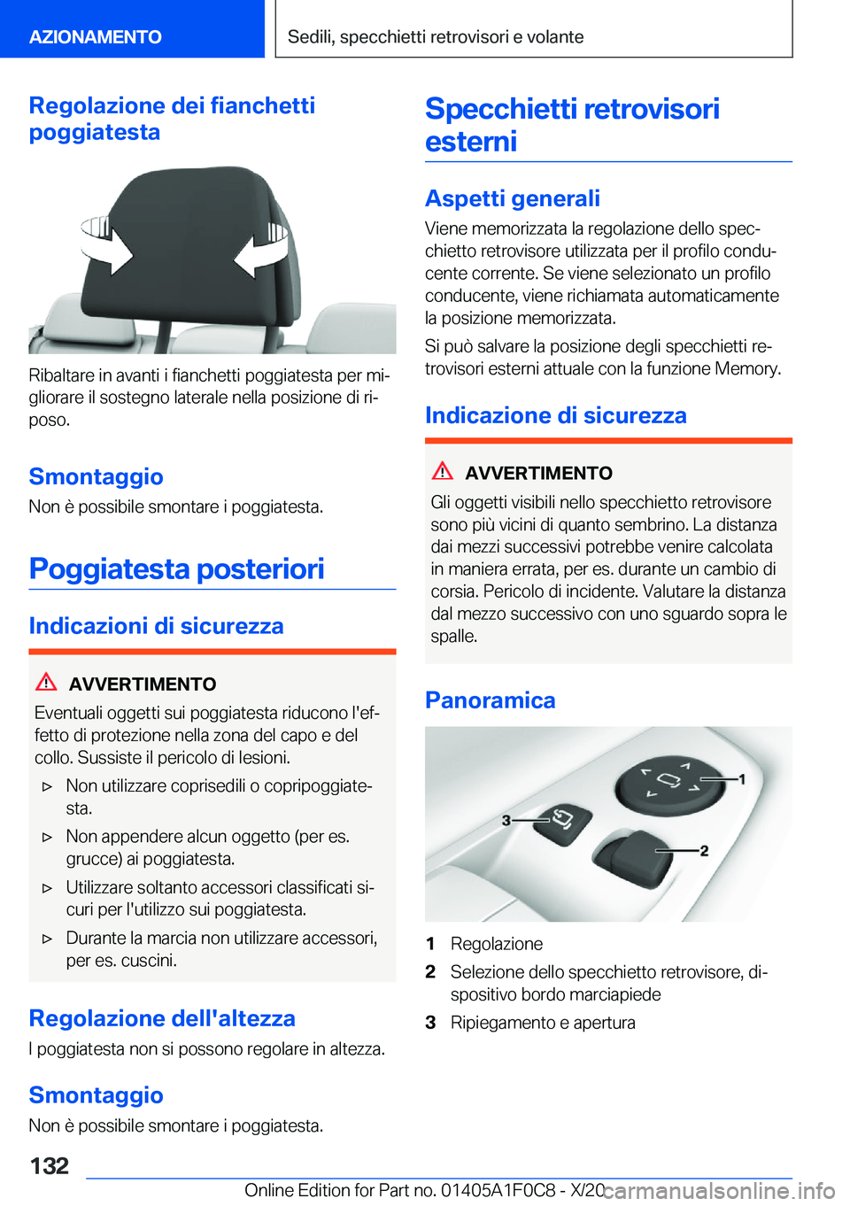 BMW X6 2021  Libretti Di Uso E manutenzione (in Italian) �R�e�g�o�l�a�z�i�o�n�e��d�e�i��f�i�a�n�c�h�e�t�t�i
�p�o�g�g�i�a�t�e�s�t�a
�R�i�b�a�l�t�a�r�e��i�n��a�v�a�n�t�i��i��f�i�a�n�c�h�e�t�t�i��p�o�g�g�i�a�t�e�s�t�a��p�e�r��m�iª
�g�l�i�o�r�a�r�e�