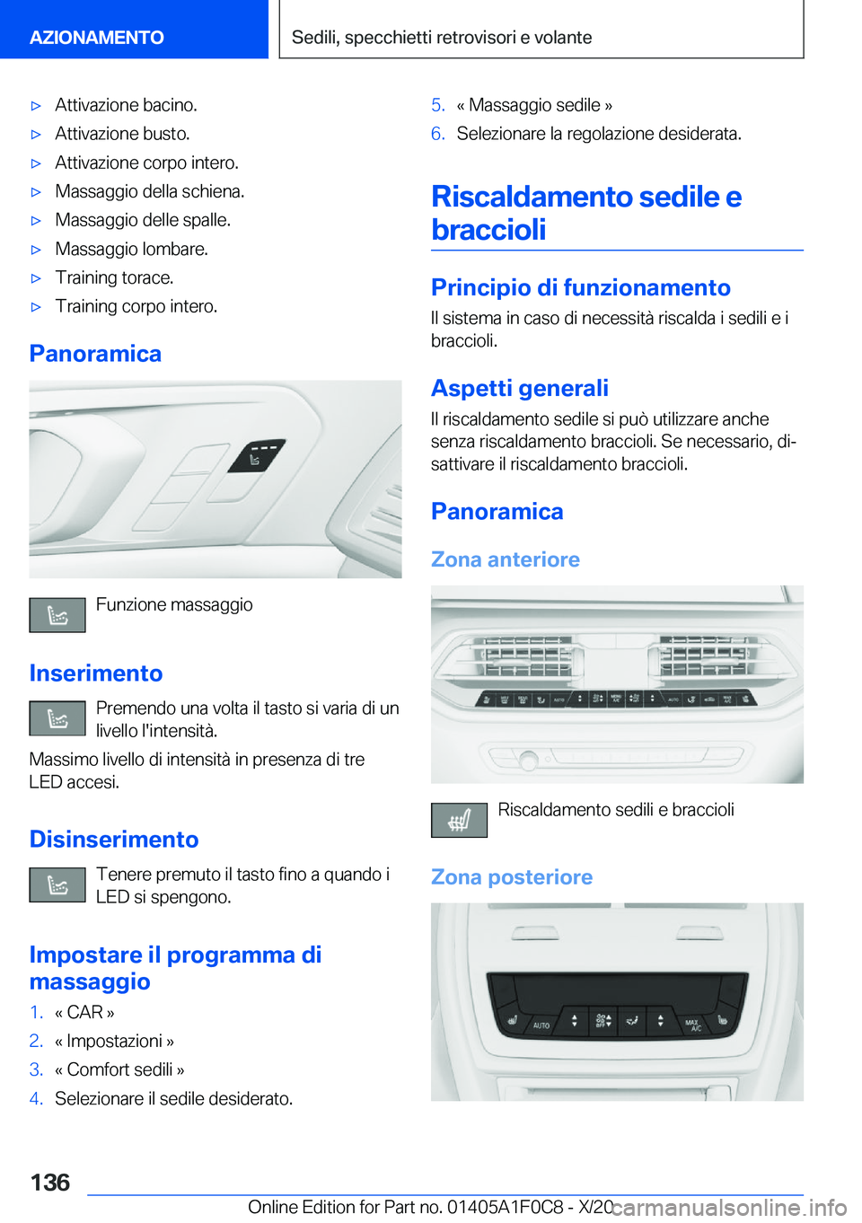 BMW X6 2021  Libretti Di Uso E manutenzione (in Italian) 'x�A�t�t�i�v�a�z�i�o�n�e��b�a�c�i�n�o�.'x�A�t�t�i�v�a�z�i�o�n�e��b�u�s�t�o�.'x�A�t�t�i�v�a�z�i�o�n�e��c�o�r�p�o��i�n�t�e�r�o�.'x�M�a�s�s�a�g�g�i�o��d�e�l�l�a��s�c�h�i�e�n�a�.'