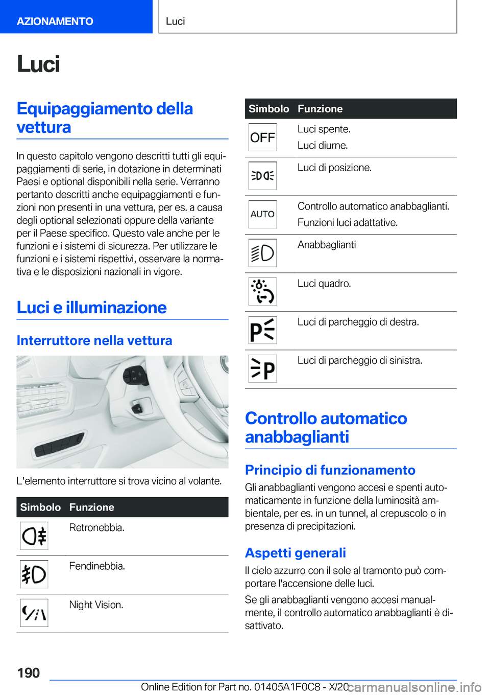 BMW X6 2021  Libretti Di Uso E manutenzione (in Italian) �L�u�c�i�E�q�u�i�p�a�g�g�i�a�m�e�n�t�o��d�e�l�l�a�v�e�t�t�u�r�a
�I�n��q�u�e�s�t�o��c�a�p�i�t�o�l�o��v�e�n�g�o�n�o��d�e�s�c�r�i�t�t�i��t�u�t�t�i��g�l�i��e�q�u�iª
�p�a�g�g�i�a�m�e�n�t�i��d�i�