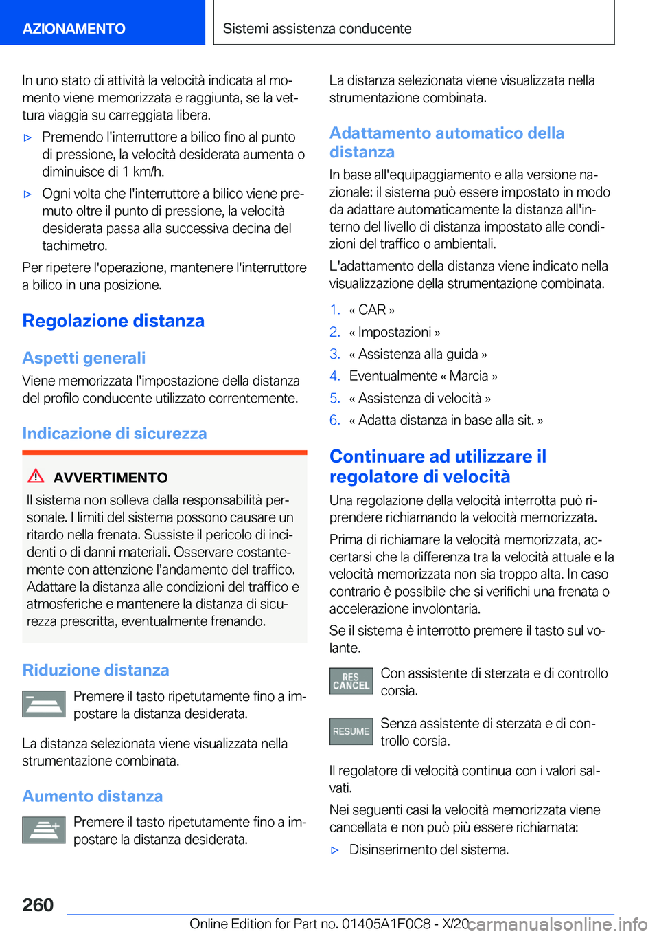 BMW X6 2021  Libretti Di Uso E manutenzione (in Italian) �I�n��u�n�o��s�t�a�t�o��d�i��a�t�t�i�v�i�t�