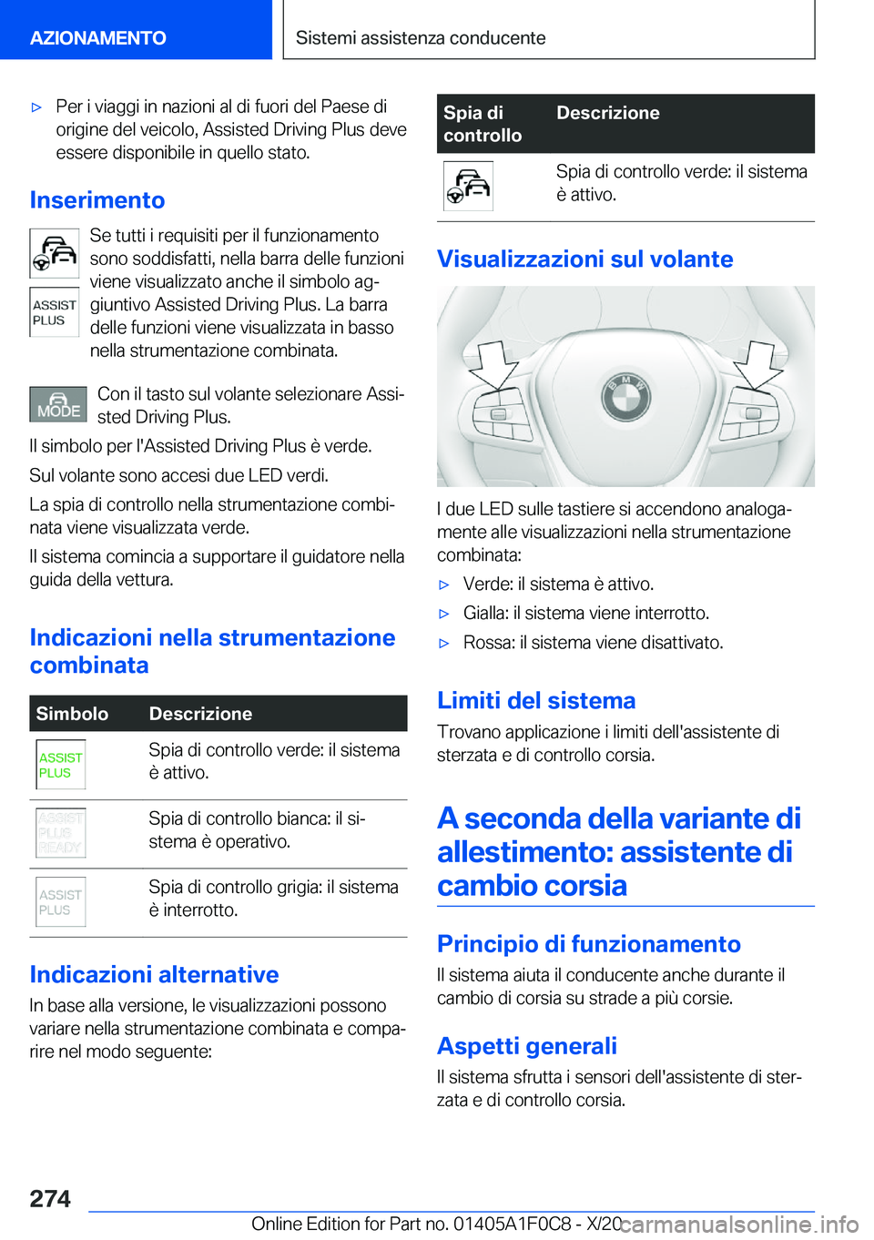 BMW X6 2021  Libretti Di Uso E manutenzione (in Italian) 'x�P�e�r��i��v�i�a�g�g�i��i�n��n�a�z�i�o�n�i��a�l��d�i��f�u�o�r�i��d�e�l��P�a�e�s�e��d�i�o�r�i�g�i�n�e��d�e�l��v�e�i�c�o�l�o�,��A�s�s�i�s�t�e�d��D�r�i�v�i�n�g��P�l�u�s��d�e�v�e
�e�