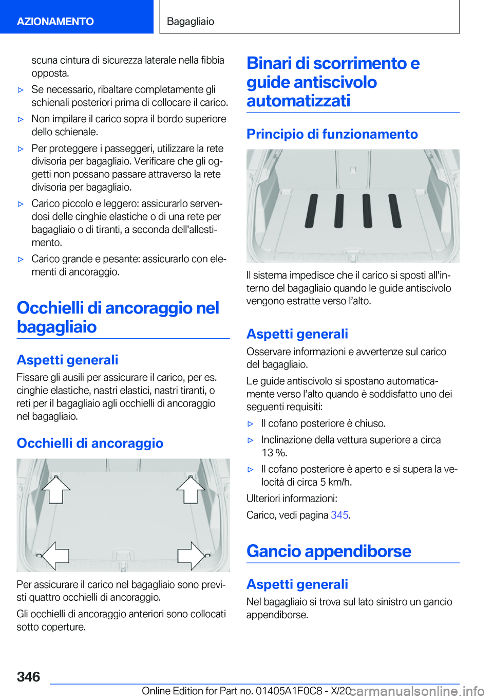 BMW X6 2021  Libretti Di Uso E manutenzione (in Italian) �s�c�u�n�a��c�i�n�t�u�r�a��d�i��s�i�c�u�r�e�z�z�a��l�a�t�e�r�a�l�e��n�e�l�l�a��f�i�b�b�i�a�o�p�p�o�s�t�a�.'x�S�e��n�e�c�e�s�s�a�r�i�o�,��r�i�b�a�l�t�a�r�e��c�o�m�p�l�e�t�a�m�e�n�t�e��g�l