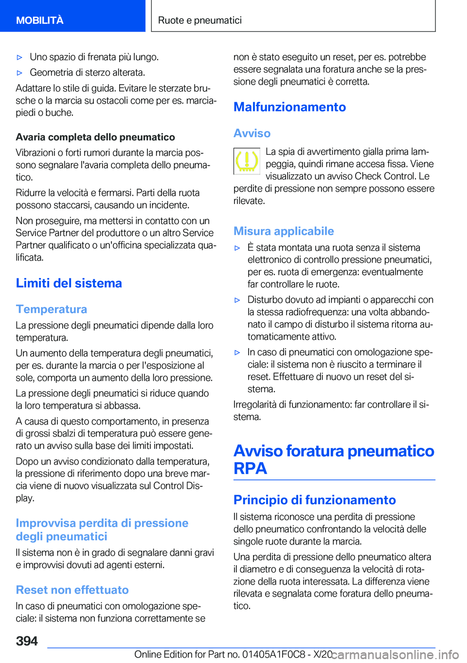 BMW X6 2021  Libretti Di Uso E manutenzione (in Italian) 'x�U�n�o��s�p�a�z�i�o��d�i��f�r�e�n�a�t�a��p�i�