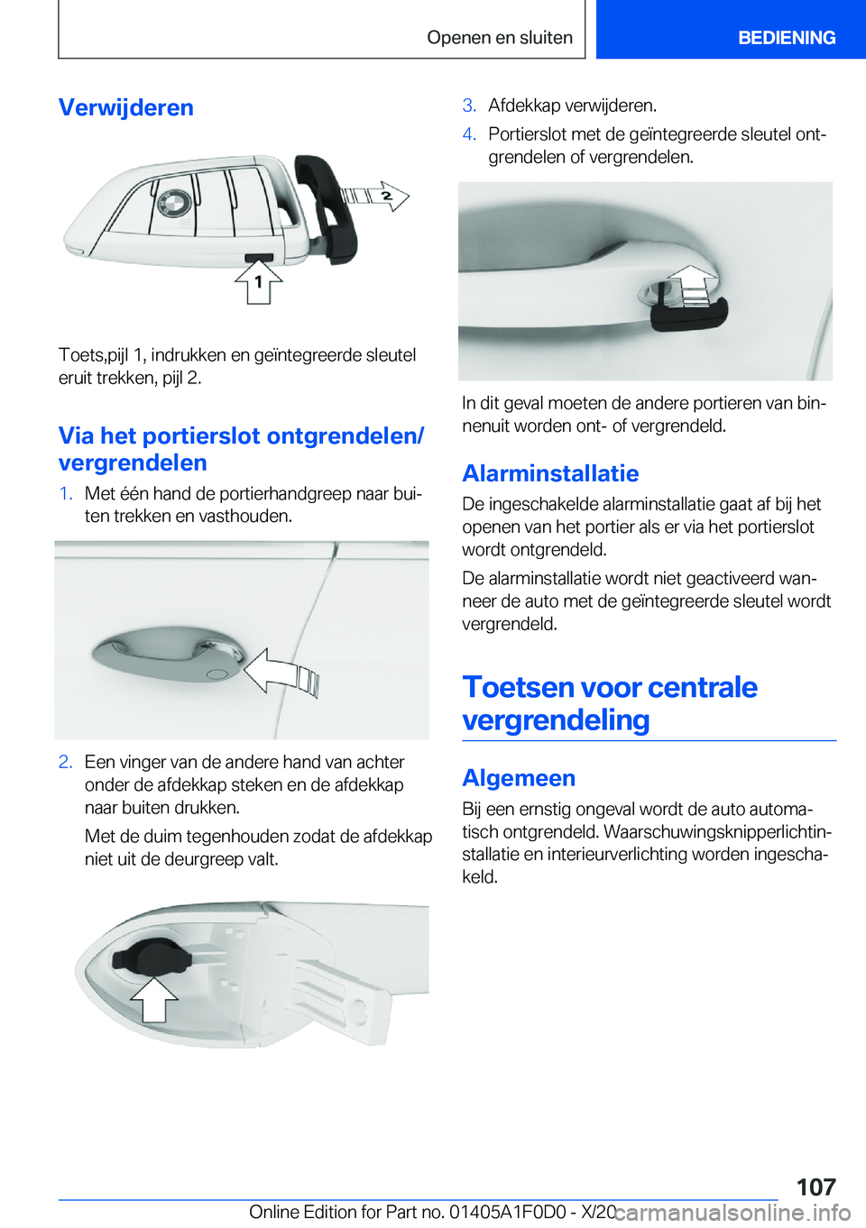 BMW X6 2021  Instructieboekjes (in Dutch) �V�e�r�w�i�j�d�e�r�e�n
�T�o�e�t�s�,�p�i�j�l��1�,��i�n�d�r�u�k�k�e�n��e�n��g�e�