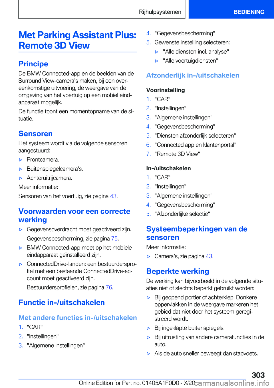 BMW X6 2021  Instructieboekjes (in Dutch) �M�e�t��P�a�r�k�i�n�g��A�s�s�i�s�t�a�n�t��P�l�u�s�:�R�e�m�o�t�e��3�D��V�i�e�w
�P�r�i�n�c�i�p�e
�D�e��B�M�W��C�o�n�n�e�c�t�e�d�-�a�p�p��e�n��d�e��b�e�e�l�d�e�n��v�a�n��d�e �S�u�r�r�o�u�n�d�