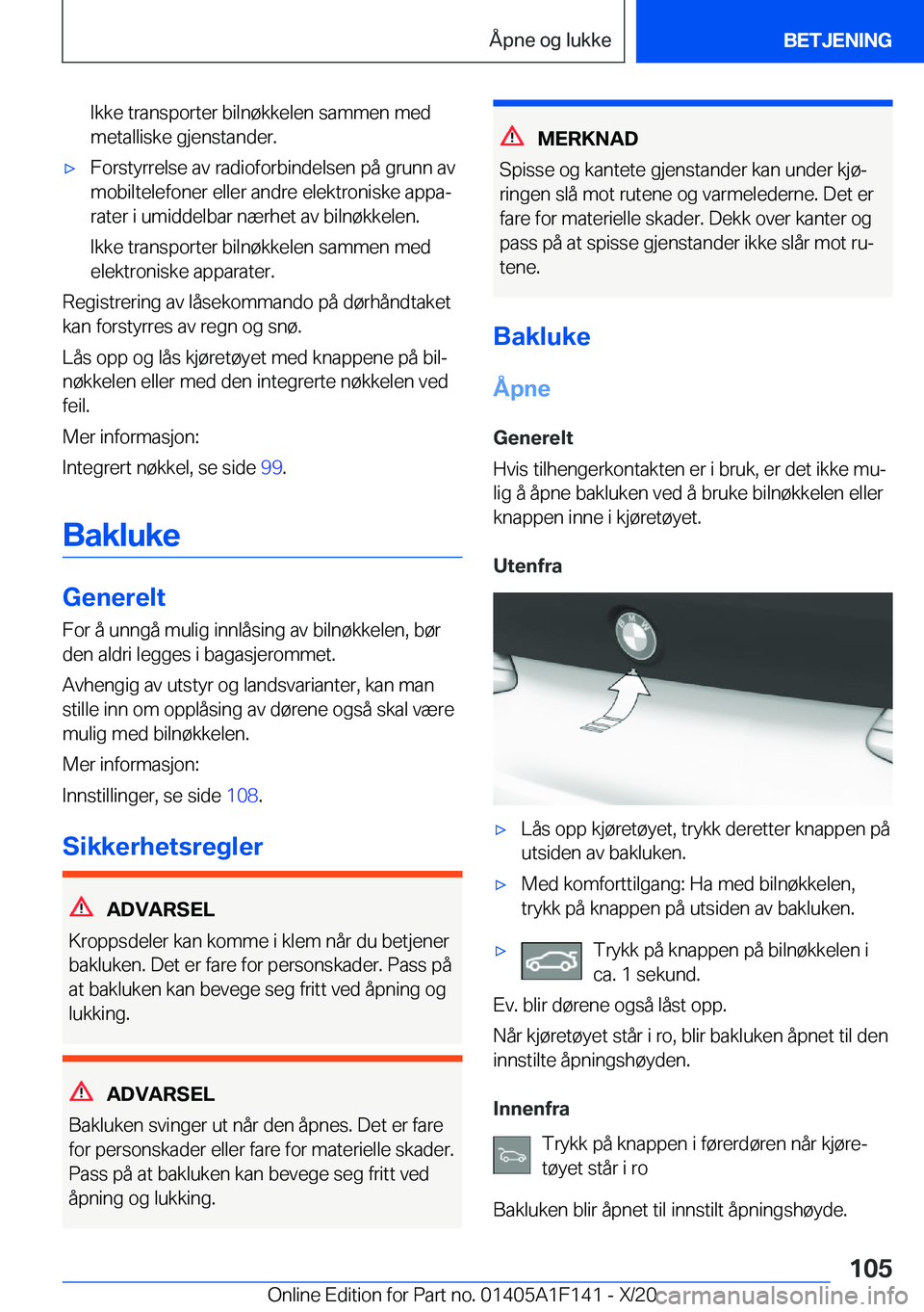 BMW X6 2021  InstruksjonsbØker (in Norwegian) �I�k�k�e��t�r�a�n�s�p�o�r�t�e�r��b�i�l�n�