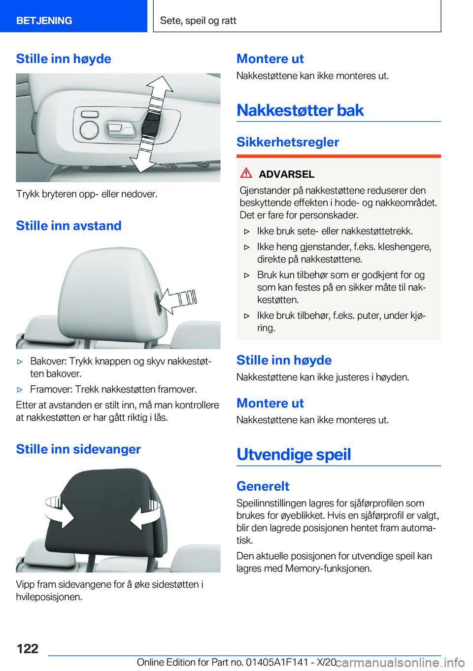 BMW X6 2021  InstruksjonsbØker (in Norwegian) �S�t�i�l�l�e��i�n�n��h�