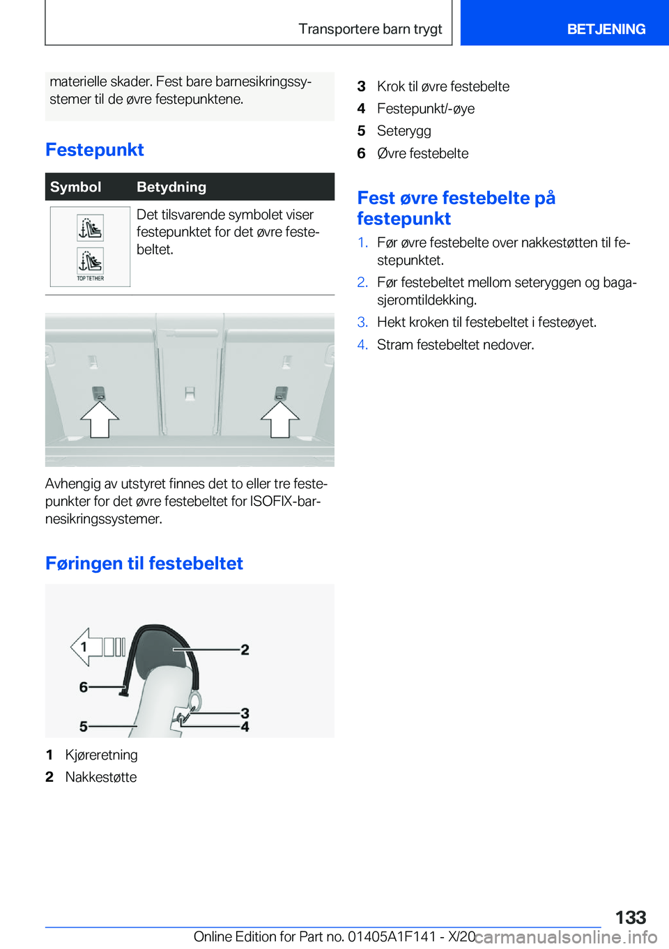 BMW X6 2021  InstruksjonsbØker (in Norwegian) �m�a�t�e�r�i�e�l�l�e��s�k�a�d�e�r�.��F�e�s�t��b�a�r�e��b�a�r�n�e�s�i�k�r�i�n�g�s�s�yj�s�t�e�m�e�r��t�i�l��d�e��