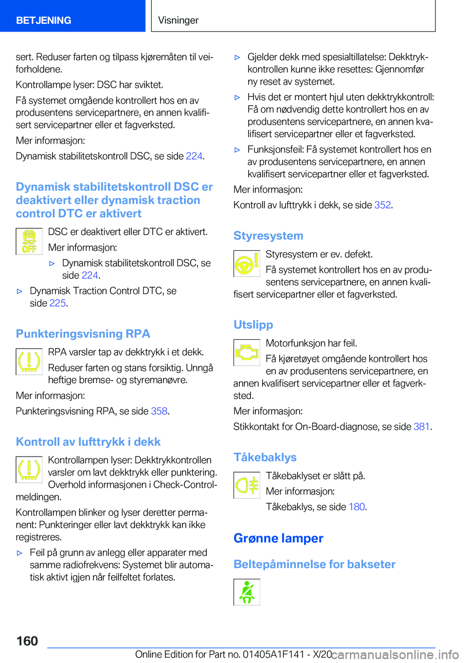 BMW X6 2021  InstruksjonsbØker (in Norwegian) �s�e�r�t�.��R�e�d�u�s�e�r��f�a�r�t�e�n��o�g��t�i�l�p�a�s�s��k�j�