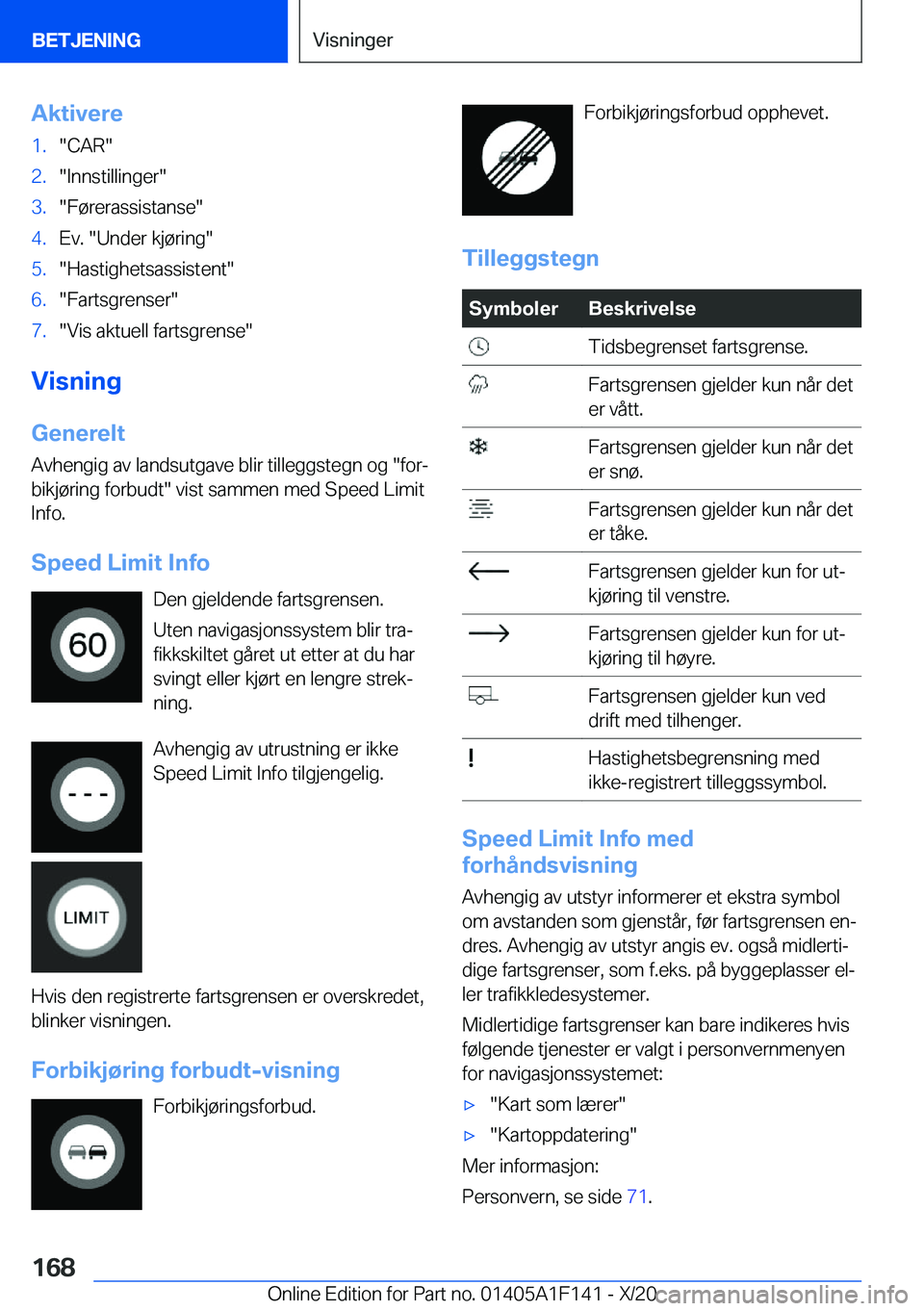 BMW X6 2021  InstruksjonsbØker (in Norwegian) �A�k�t�i�v�e�r�e�1�.��C�A�R��2�.��I�n�n�s�t�i�l�l�i�n�g�e�r��3�.��F�