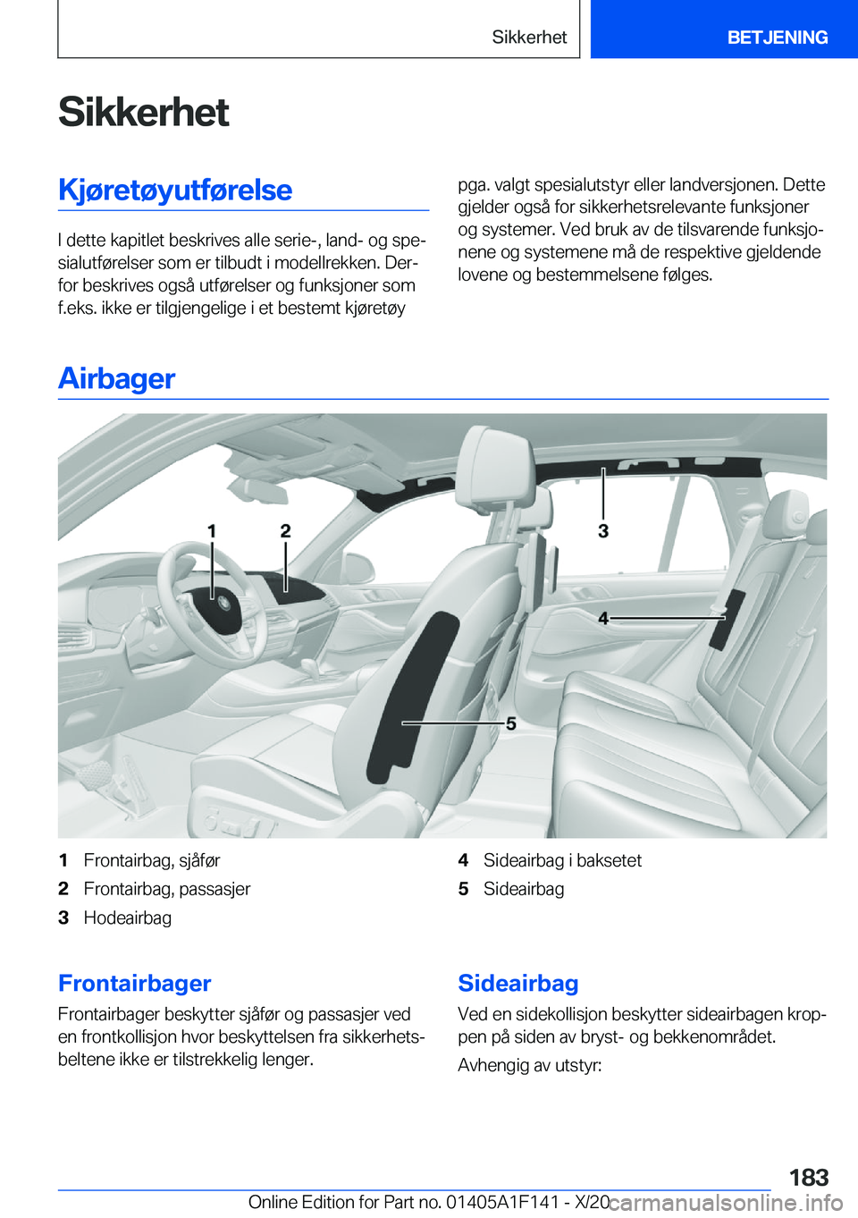 BMW X6 2021  InstruksjonsbØker (in Norwegian) �S�i�k�k�e�r�h�e�t�K�j�