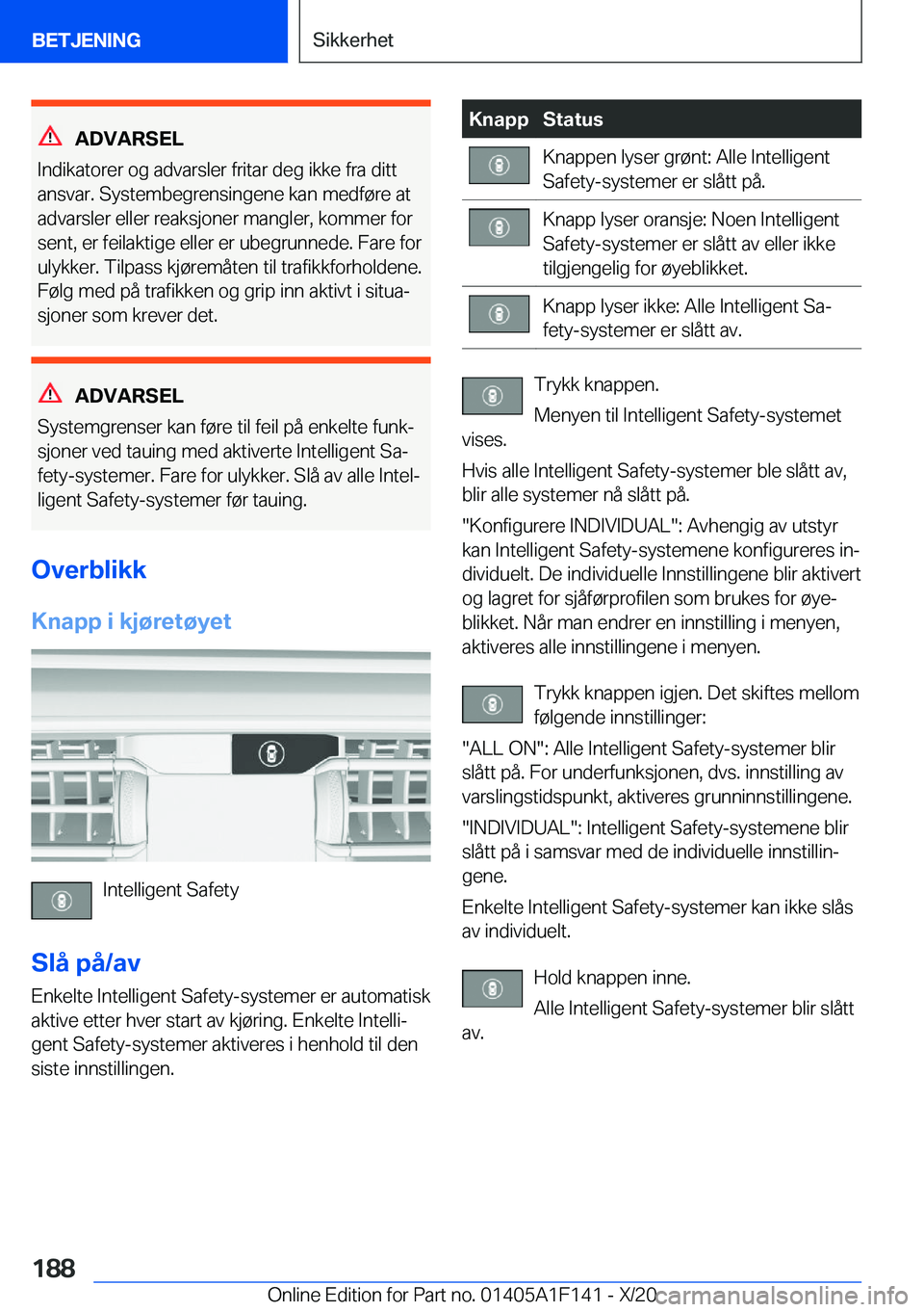 BMW X6 2021  InstruksjonsbØker (in Norwegian) �A�D�V�A�R�S�E�L
�I�n�d�i�k�a�t�o�r�e�r��o�g��a�d�v�a�r�s�l�e�r��f�r�i�t�a�r��d�e�g��i�k�k�e��f�r�a��d�i�t�t �a�n�s�v�a�r�.��S�y�s�t�e�m�b�e�g�r�e�n�s�i�n�g�e�n�e��k�a�n��m�e�d�f�