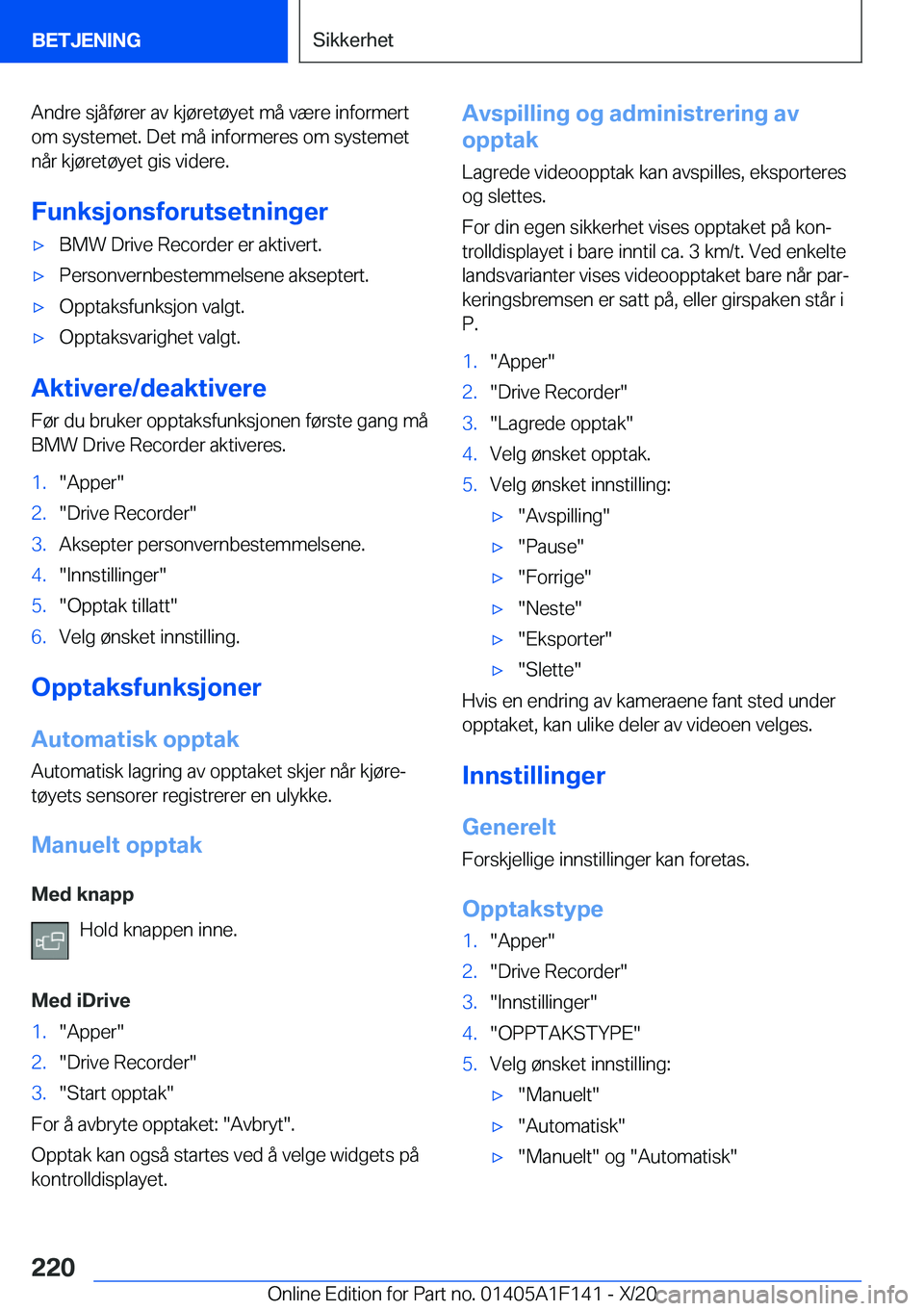 BMW X6 2021  InstruksjonsbØker (in Norwegian) �A�n�d�r�e��s�j�å�f�