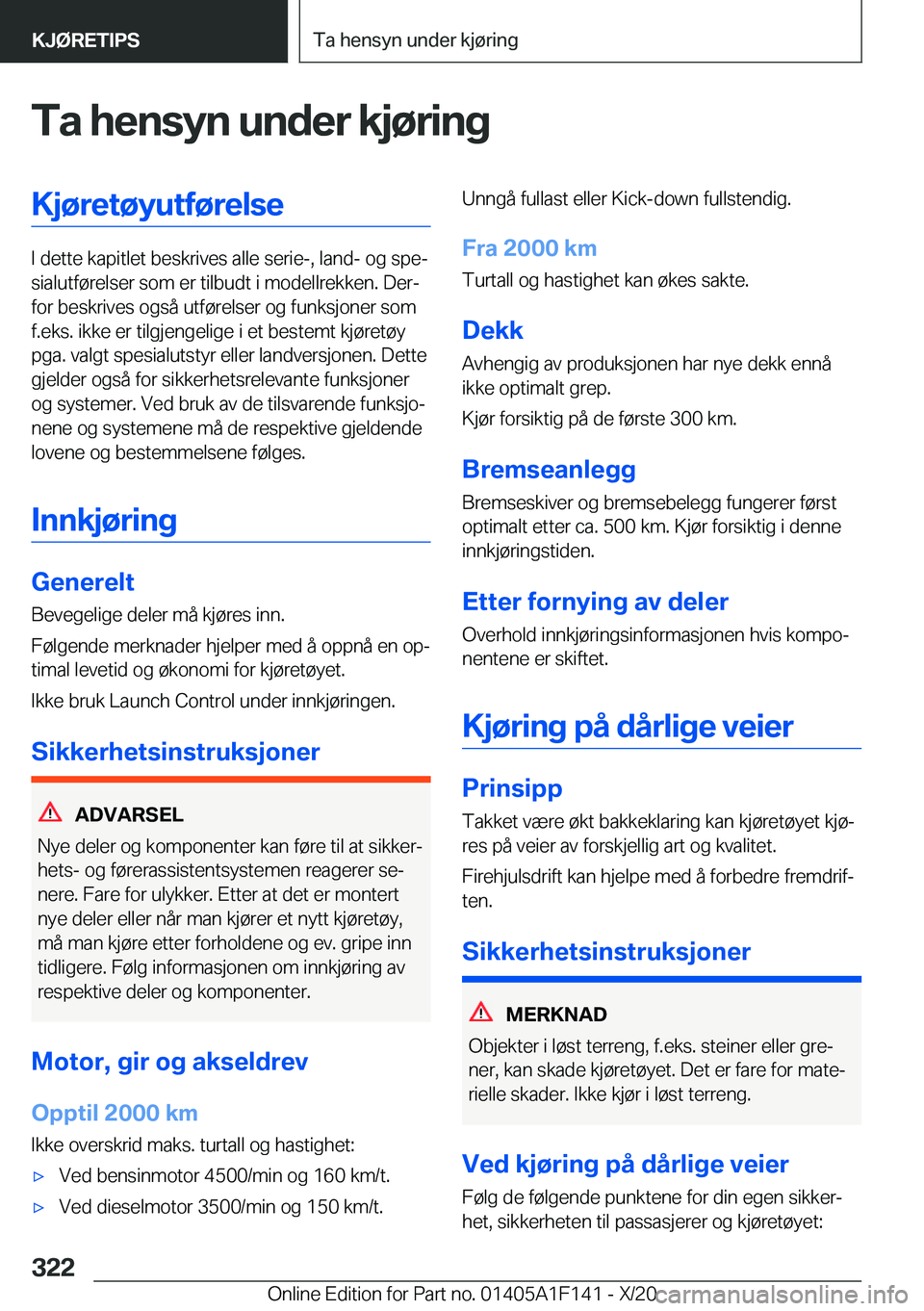 BMW X6 2021  InstruksjonsbØker (in Norwegian) �T�a��h�e�n�s�y�n��u�n�d�e�r��k�j�