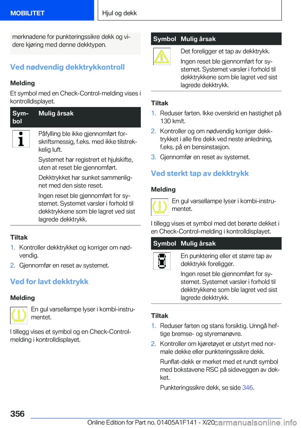 BMW X6 2021  InstruksjonsbØker (in Norwegian) �m�e�r�k�n�a�d�e�n�e��f�o�r��p�u�n�k�t�e�r�i�n�g�s�s�i�k�r�e��d�e�k�k��o�g��v�ij�d�e�r�e��k�j�